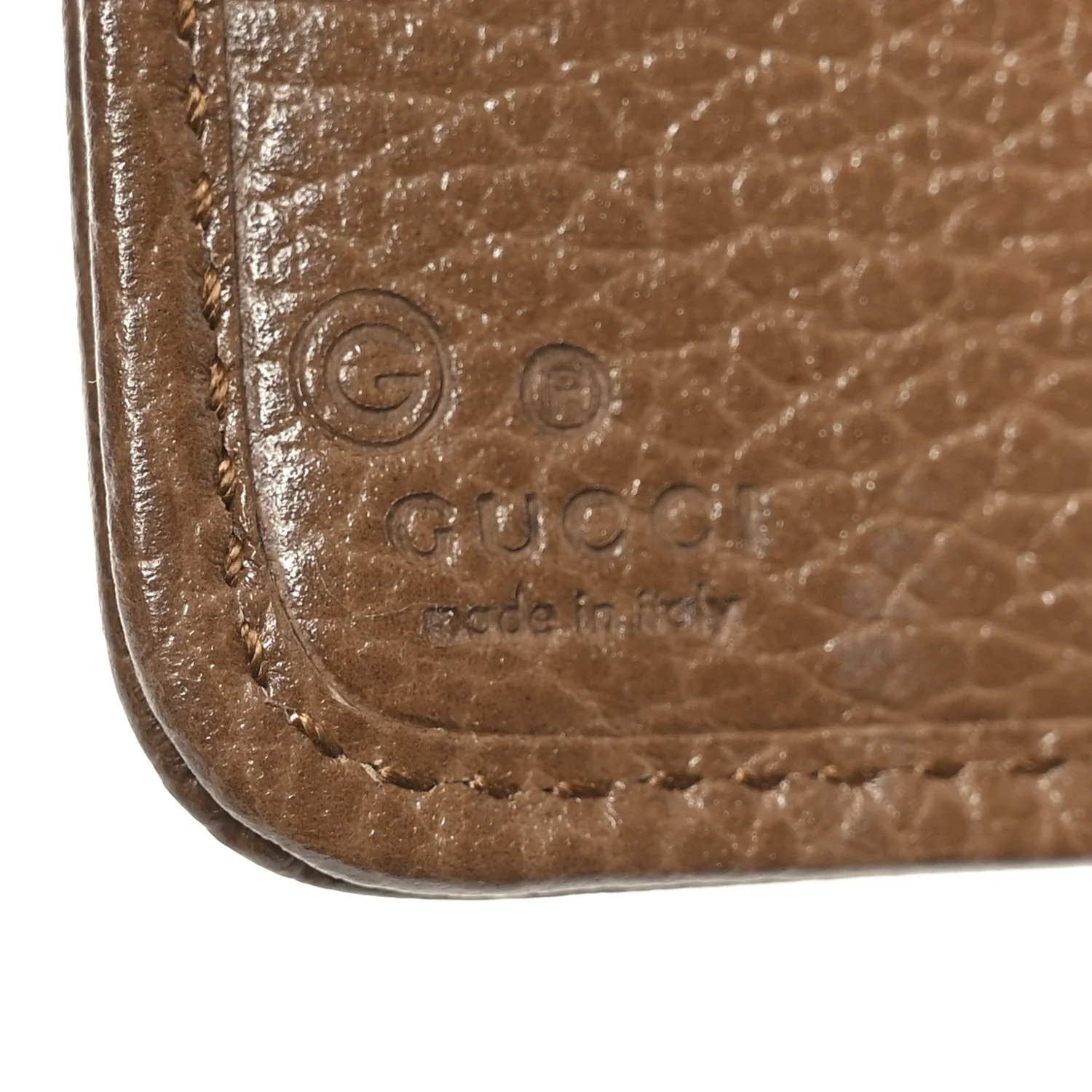 Monogram Dollar Calfskin Zip Around French Wallet Beige Ebony Tabacco - Image 6