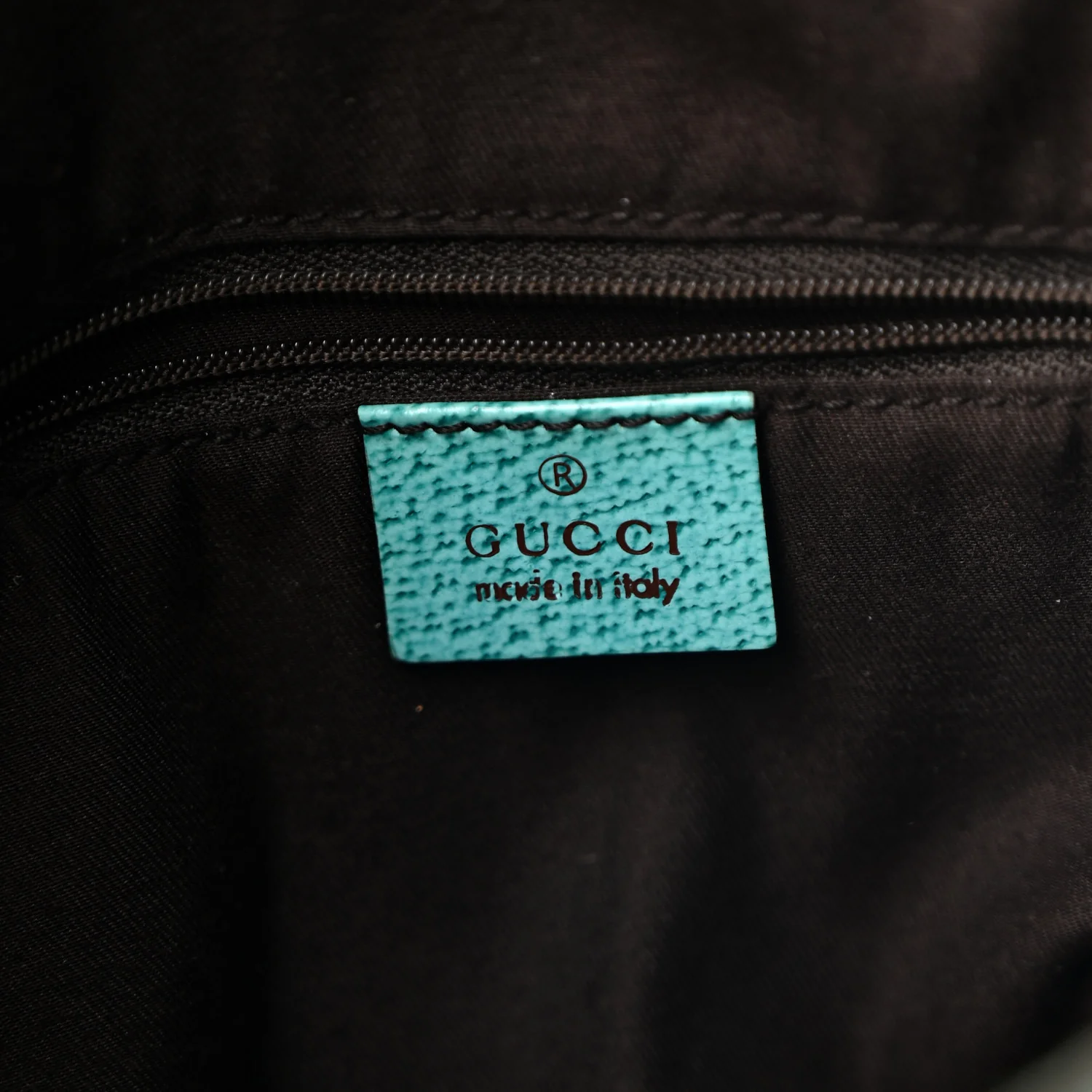Monogram Drawstring Hobo Turquoise - Image 6