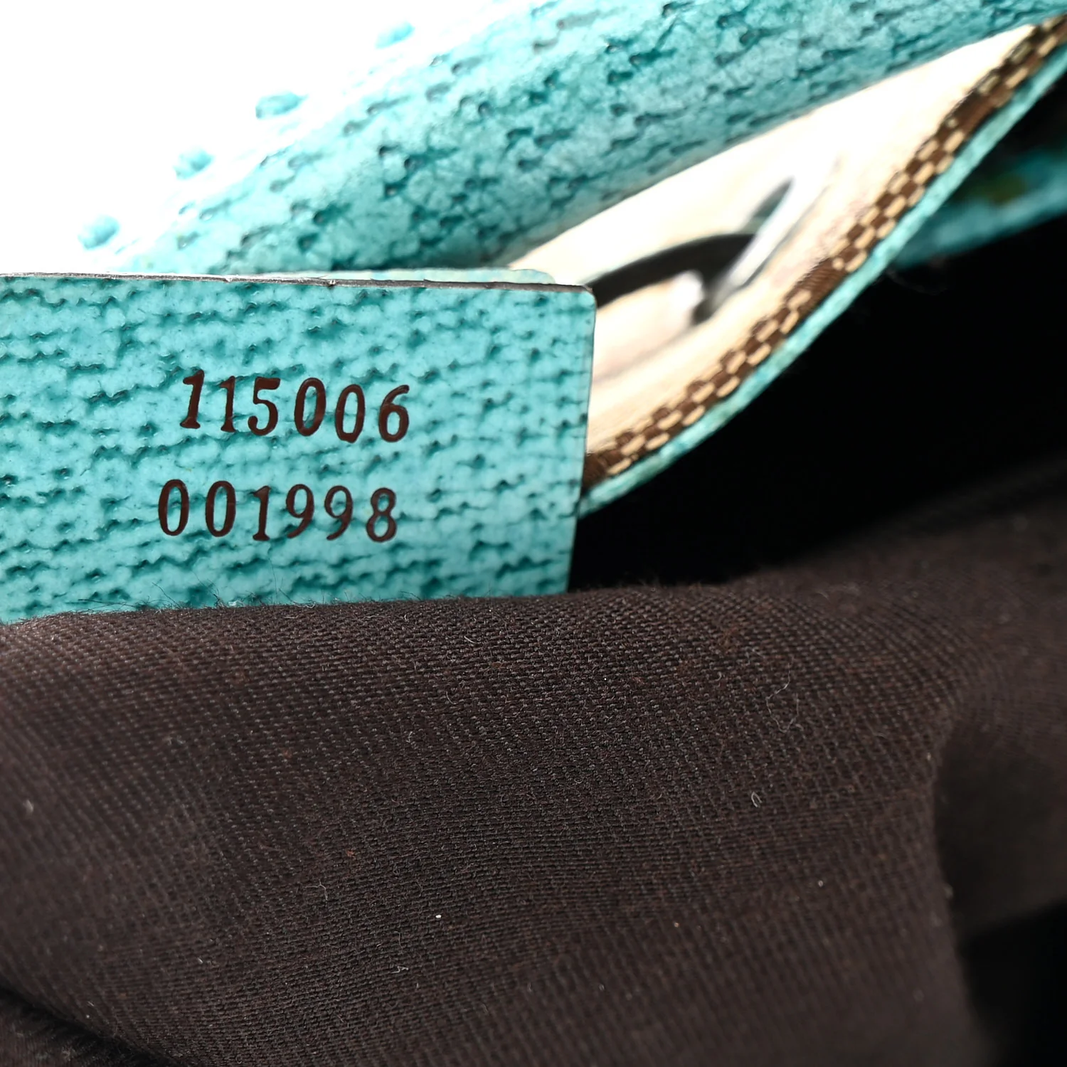 Monogram Drawstring Hobo Turquoise - Image 7