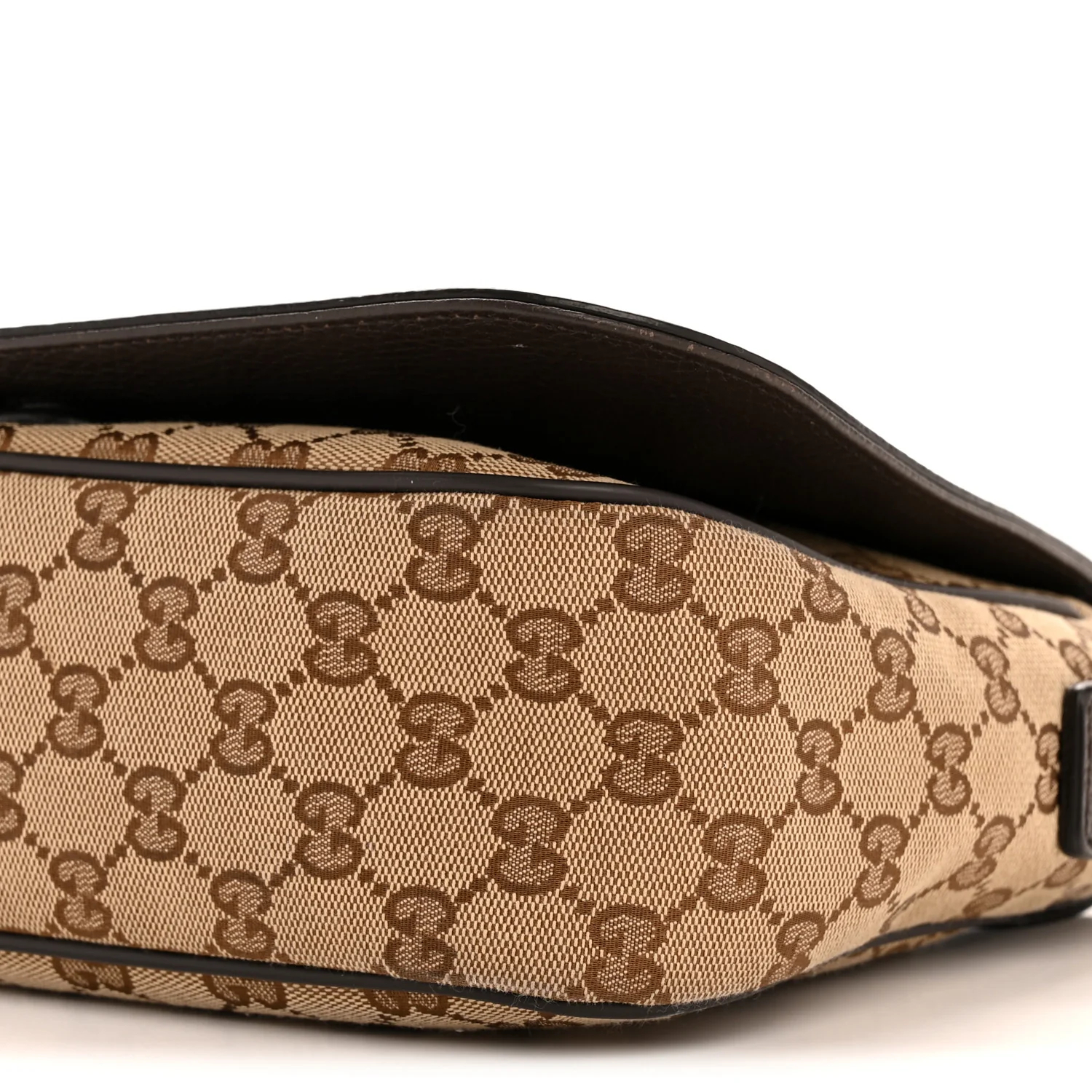 Monogram Flap Messenger Bag Beige Dark Brown - Image 10