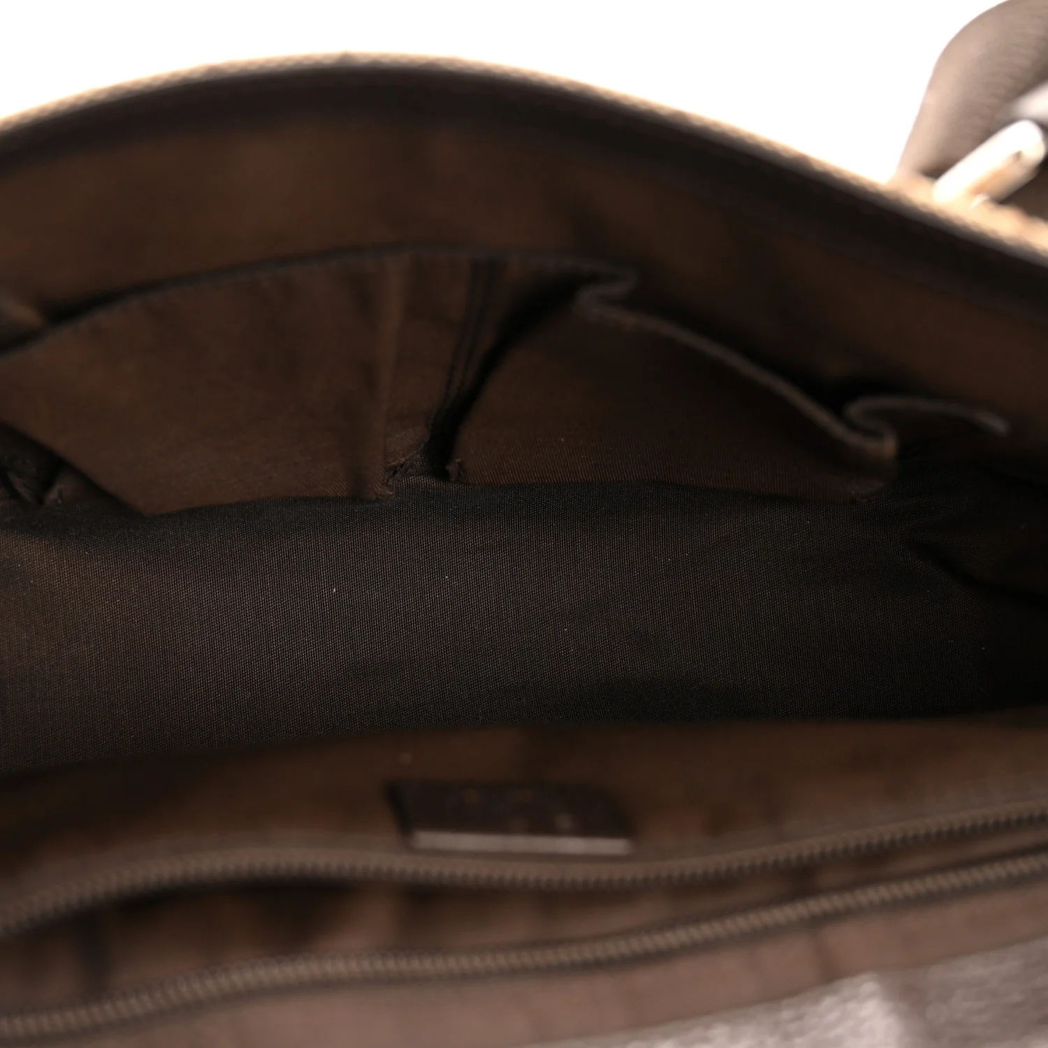 Monogram Flap Messenger Bag Beige Dark Brown - Image 5
