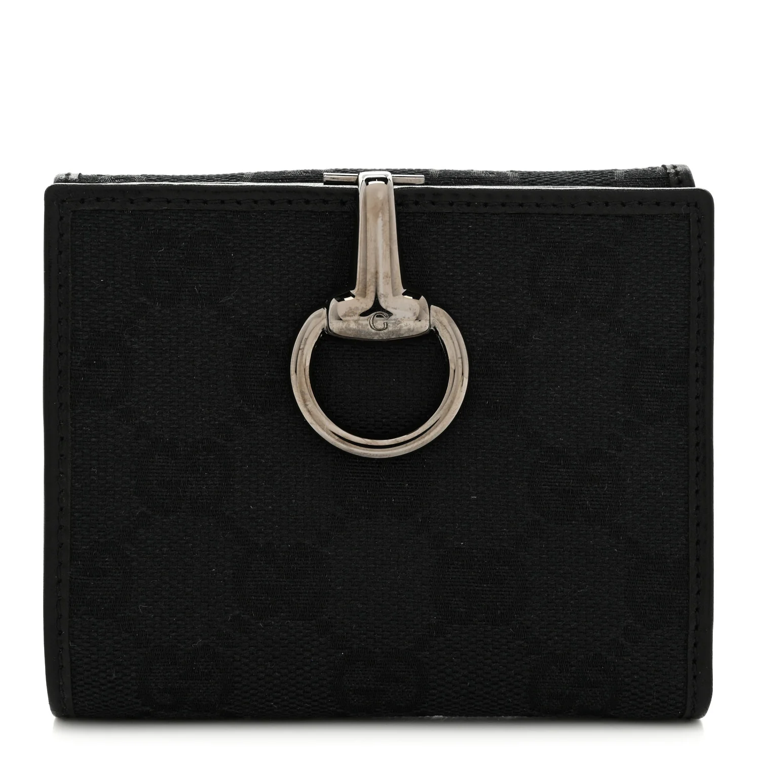 Monogram Glam French Flap Wallet Black