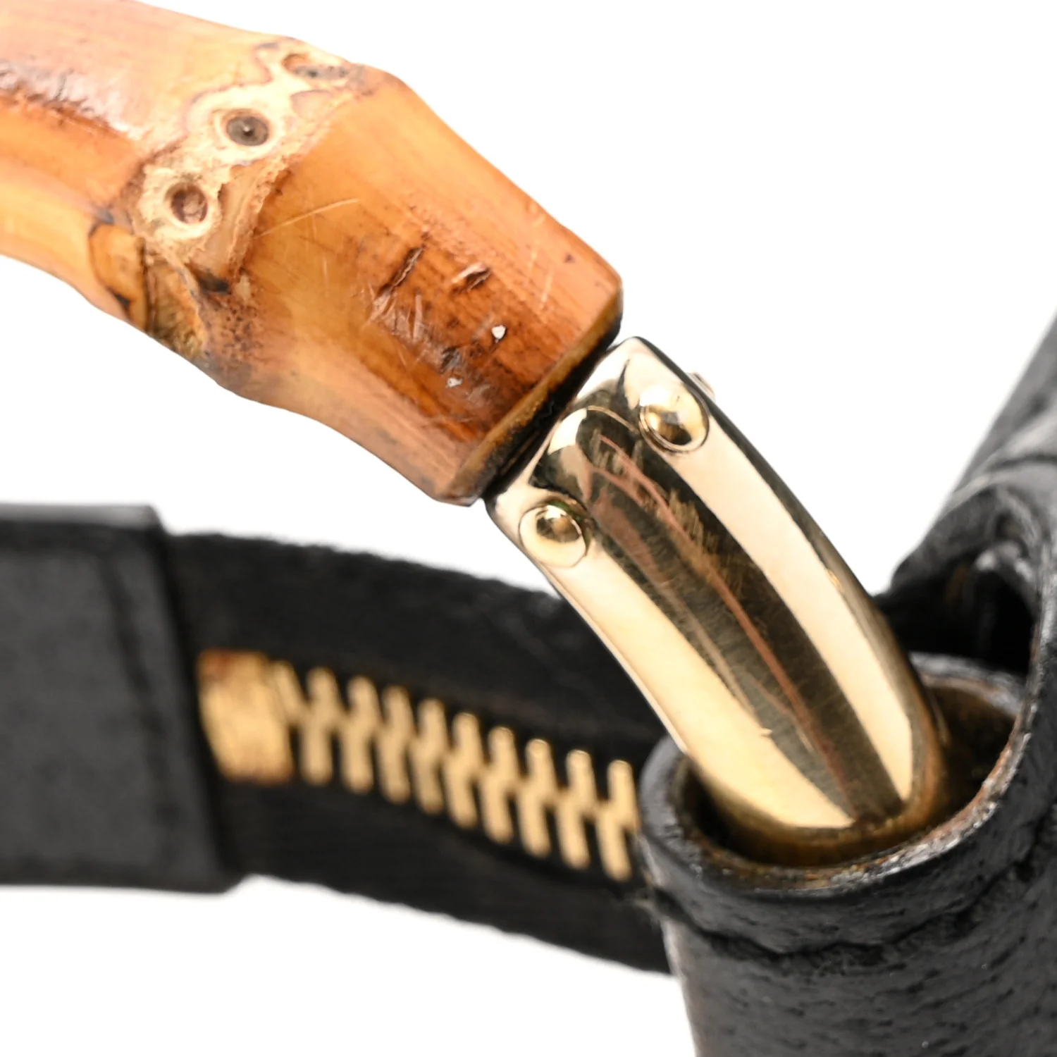 Monogram Half Moon Bamboo Ring Hobo Black - Image 12