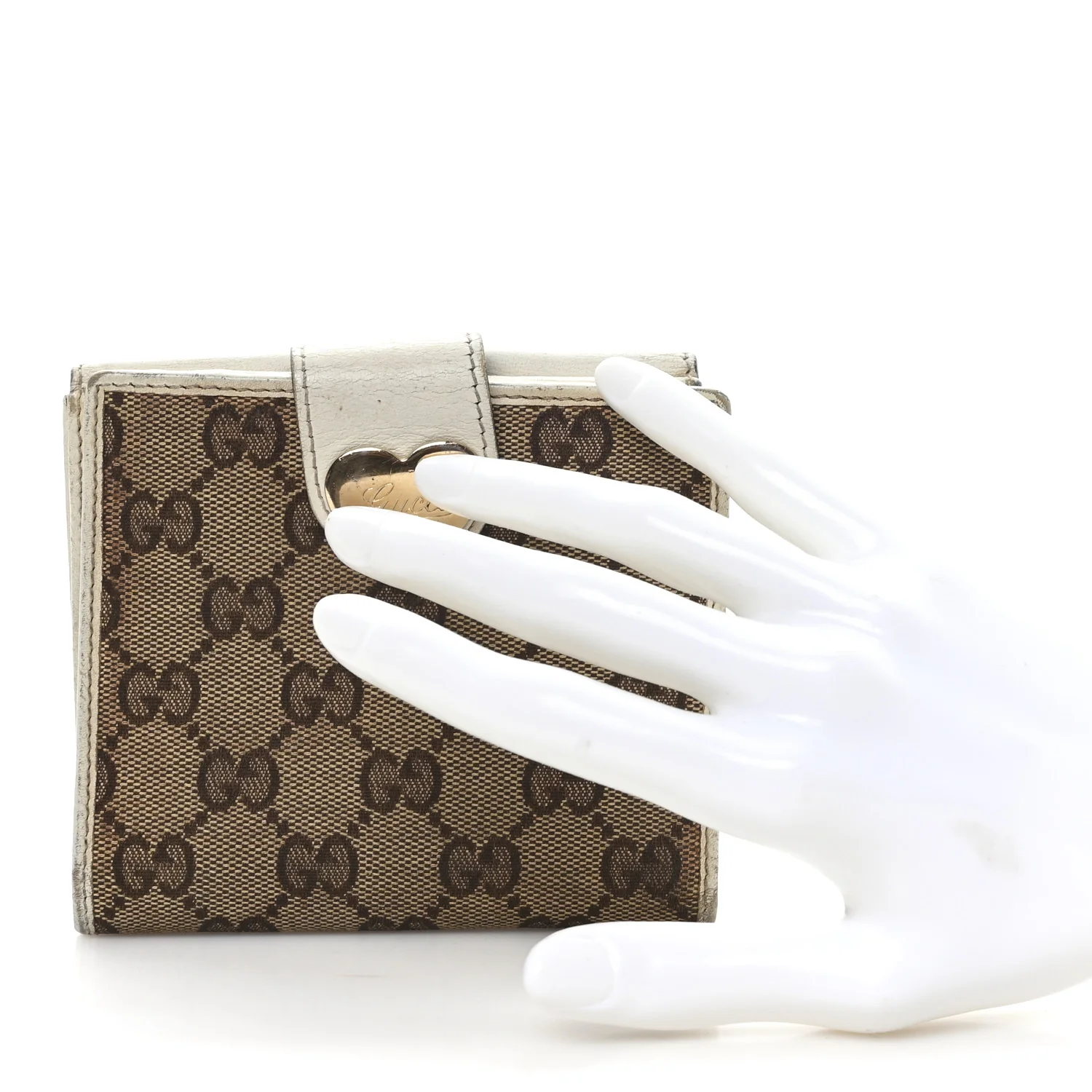 Monogram Heart French Wallet White - Image 2