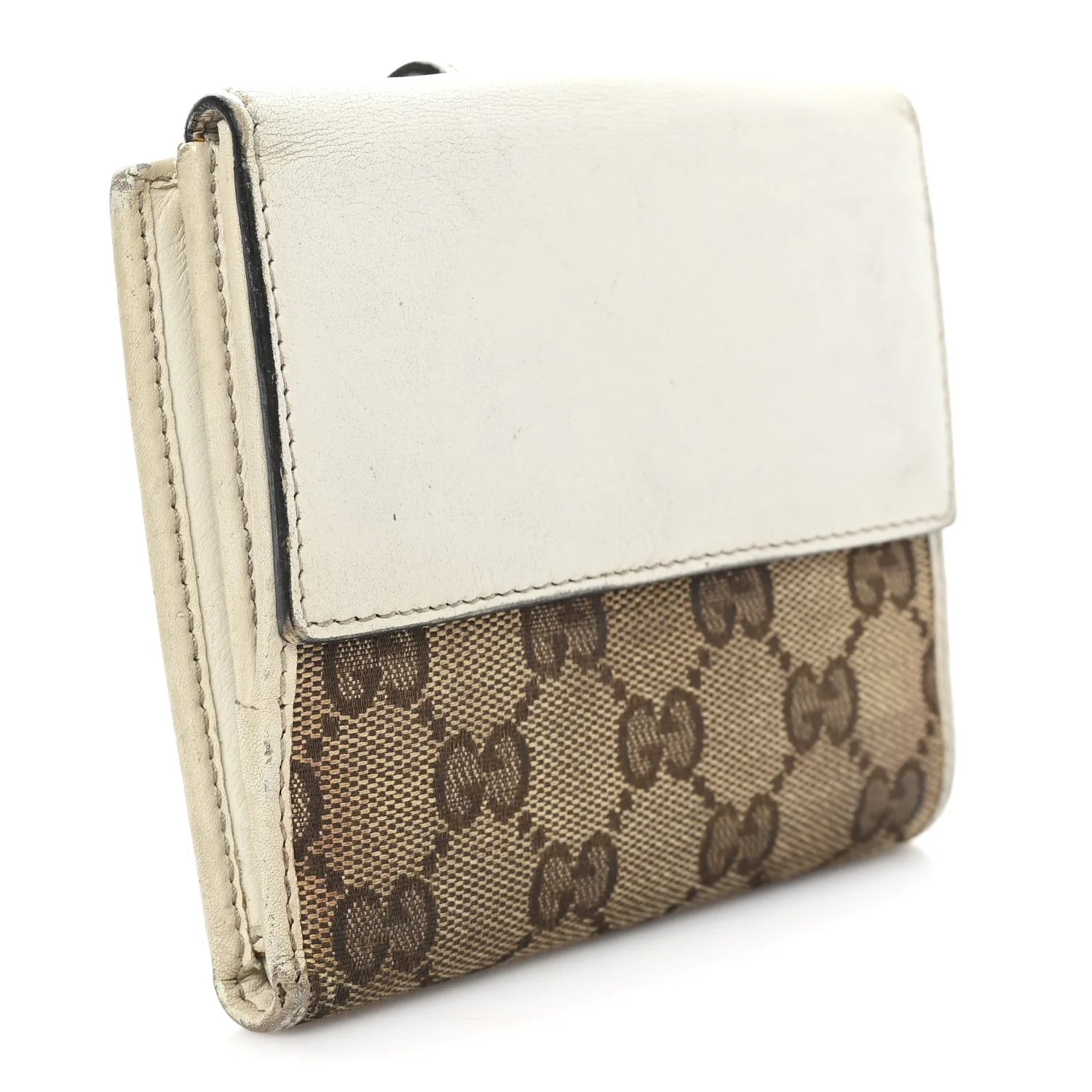 Monogram Heart French Wallet White - Image 3