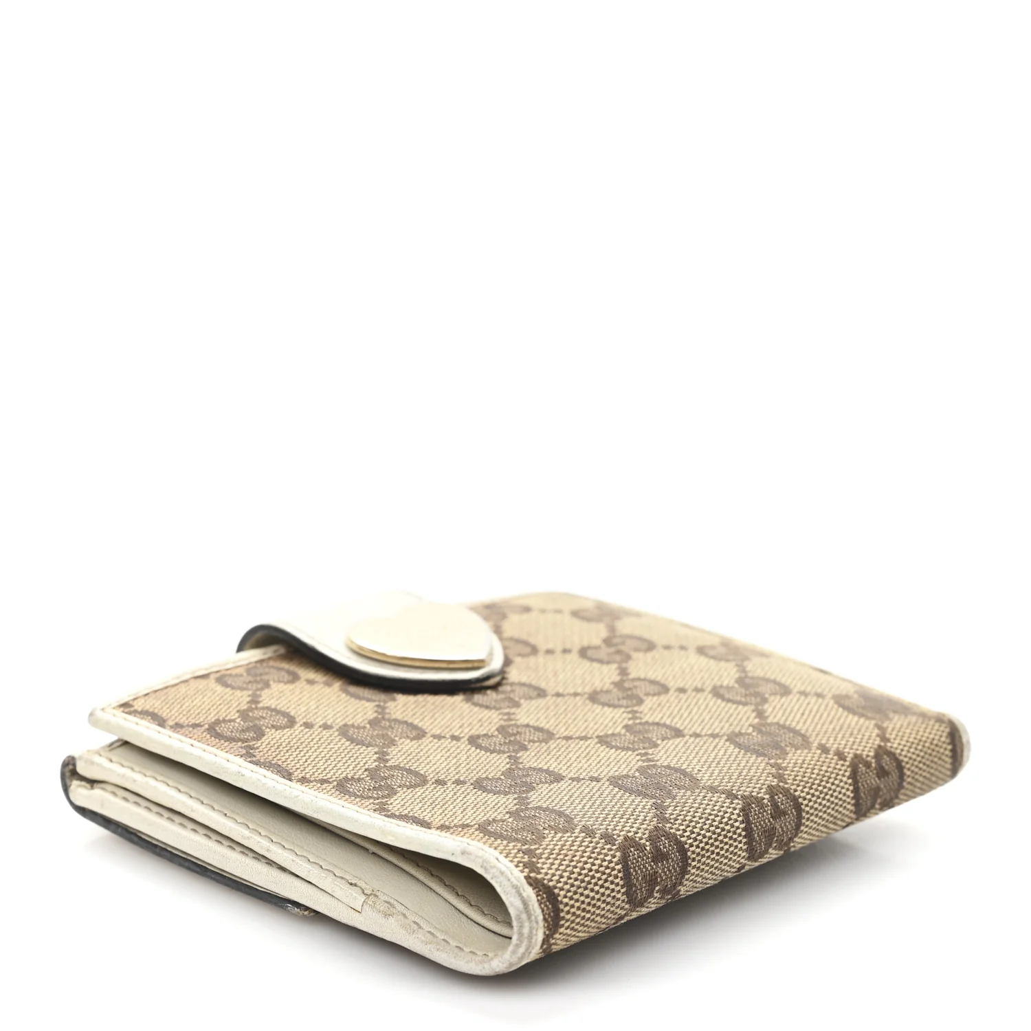 Monogram Heart French Wallet White - Image 4