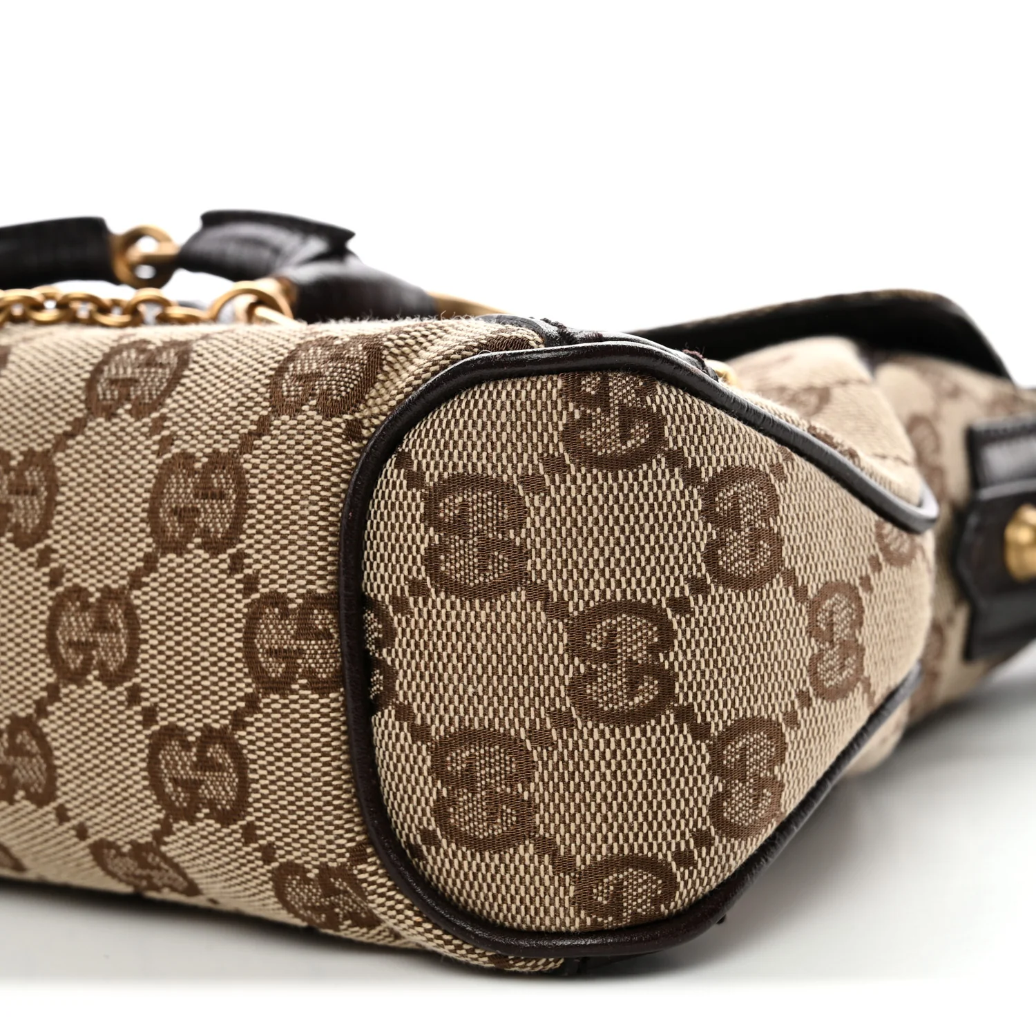 Monogram Horsebit Chain Flap Shoulder Bag Brown - Image 10