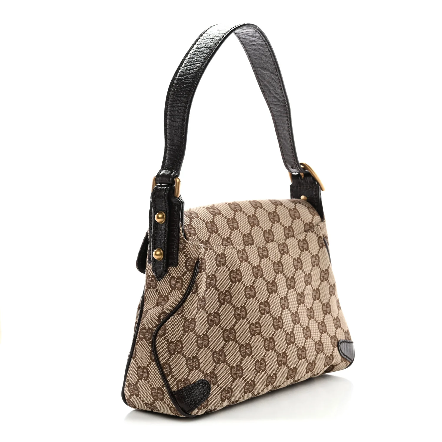 Monogram Horsebit Chain Flap Shoulder Bag Brown - Image 3