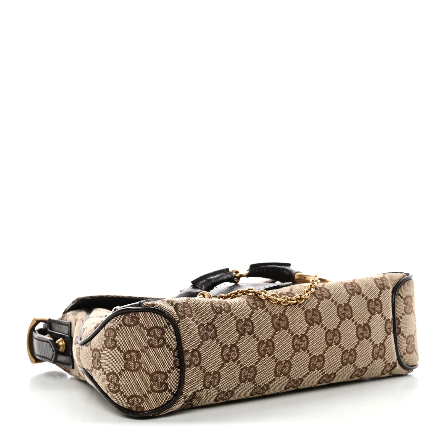 Monogram Horsebit Chain Flap Shoulder Bag Brown - Image 4