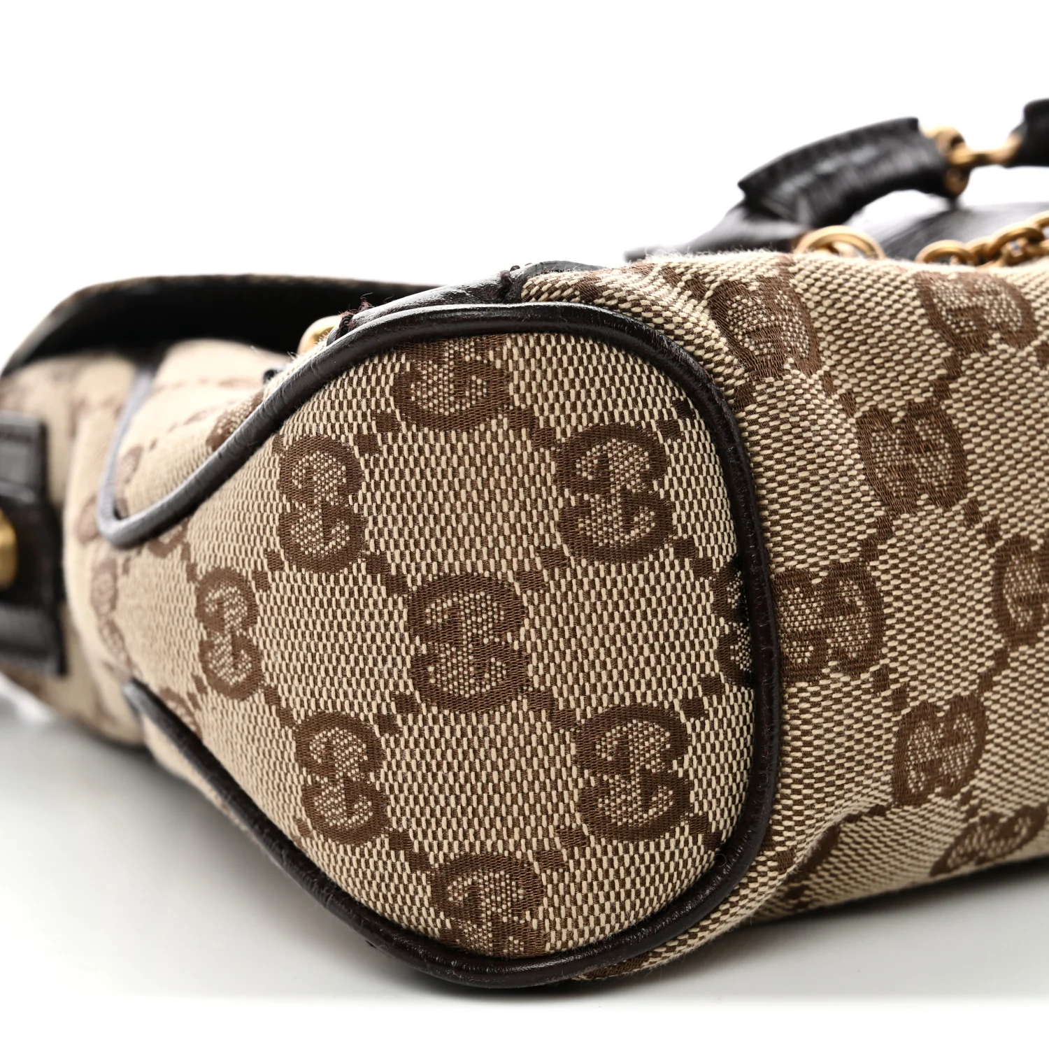 Monogram Horsebit Chain Flap Shoulder Bag Brown - Image 9