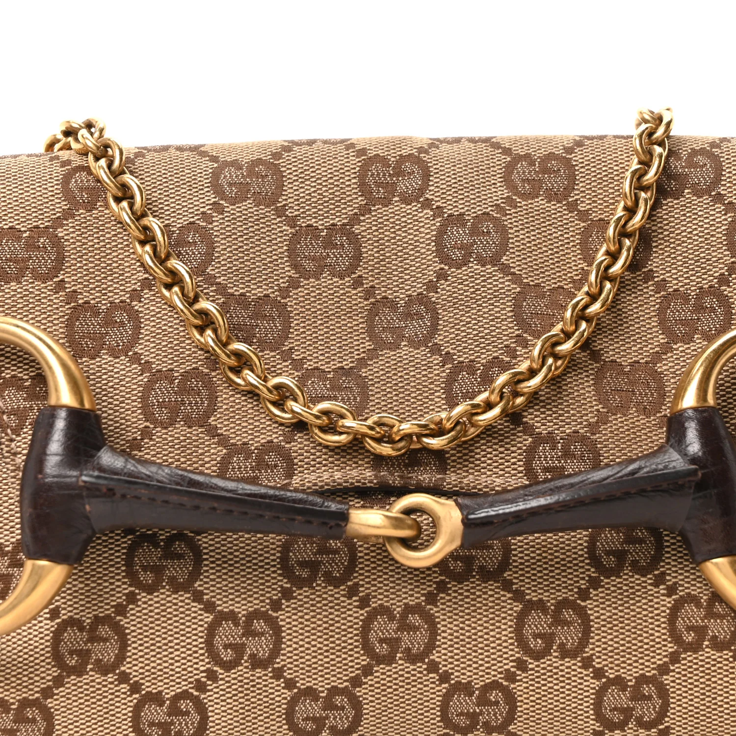 Monogram Horsebit Clutch Dark Brown - Image 8
