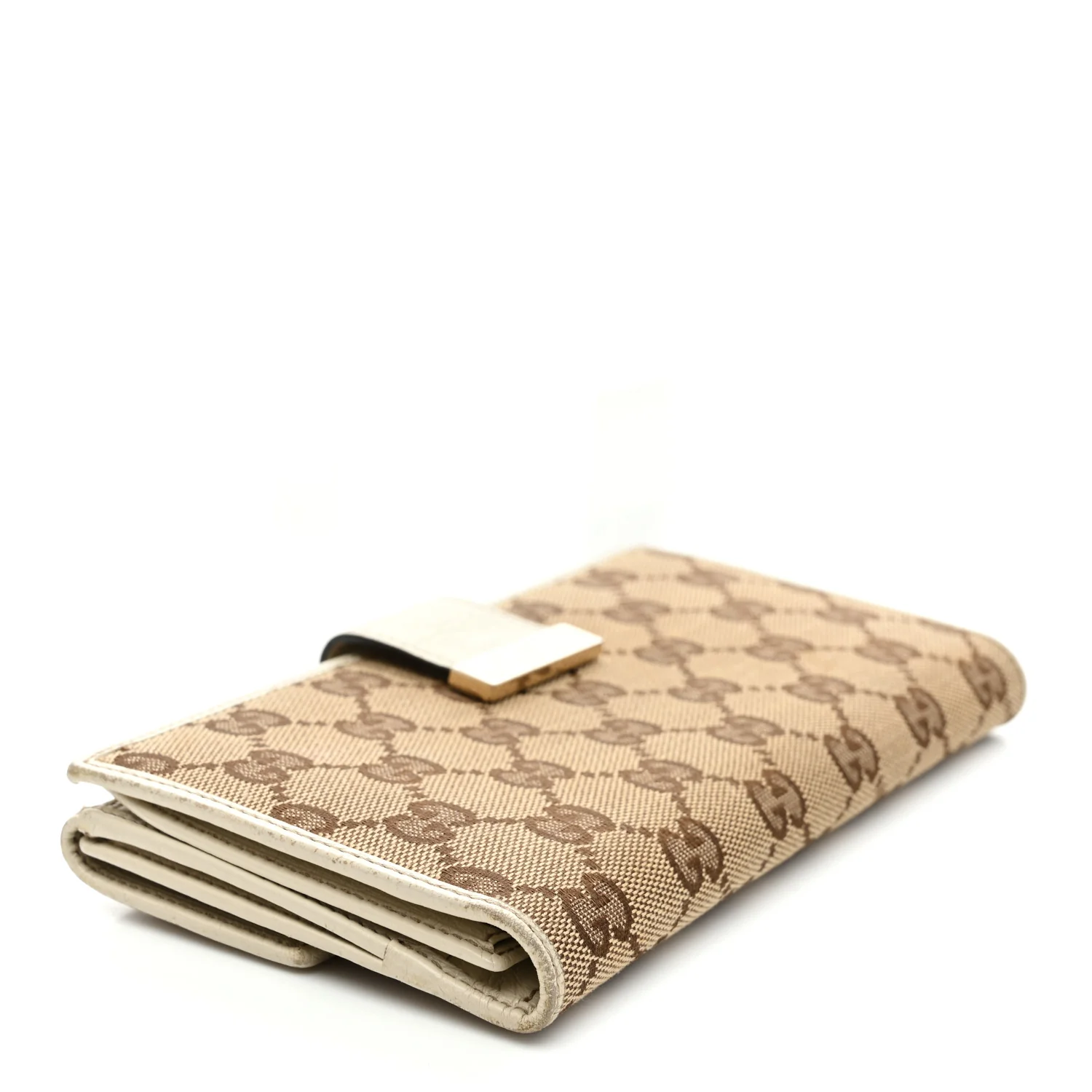 Monogram Icon Bar Continental Flap Wallet Off White - Image 4
