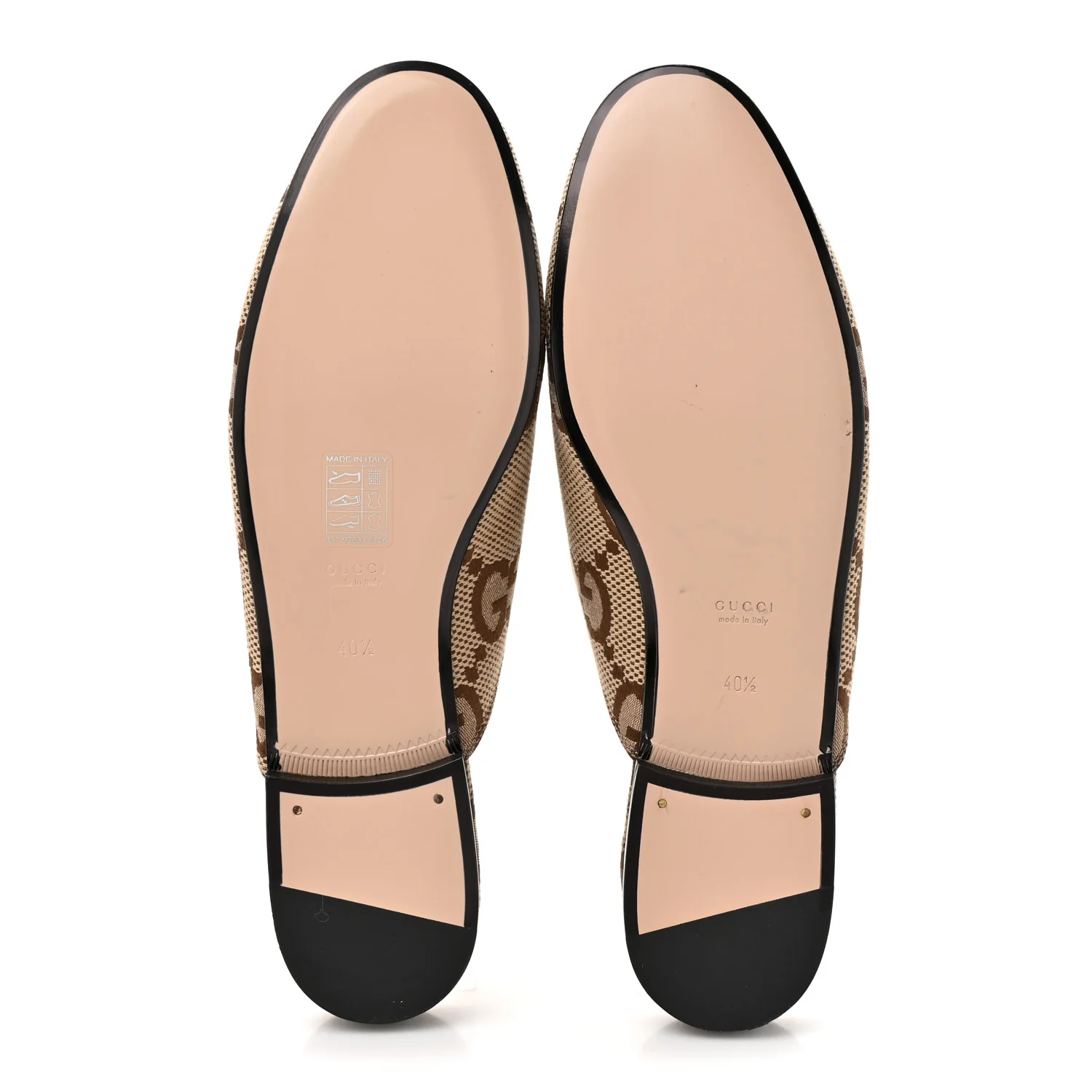 Monogram Jumbo GG Malaga Kid Womens Princetown Slippers 40.5 Camel Ebony New Acero Beige - Image 5