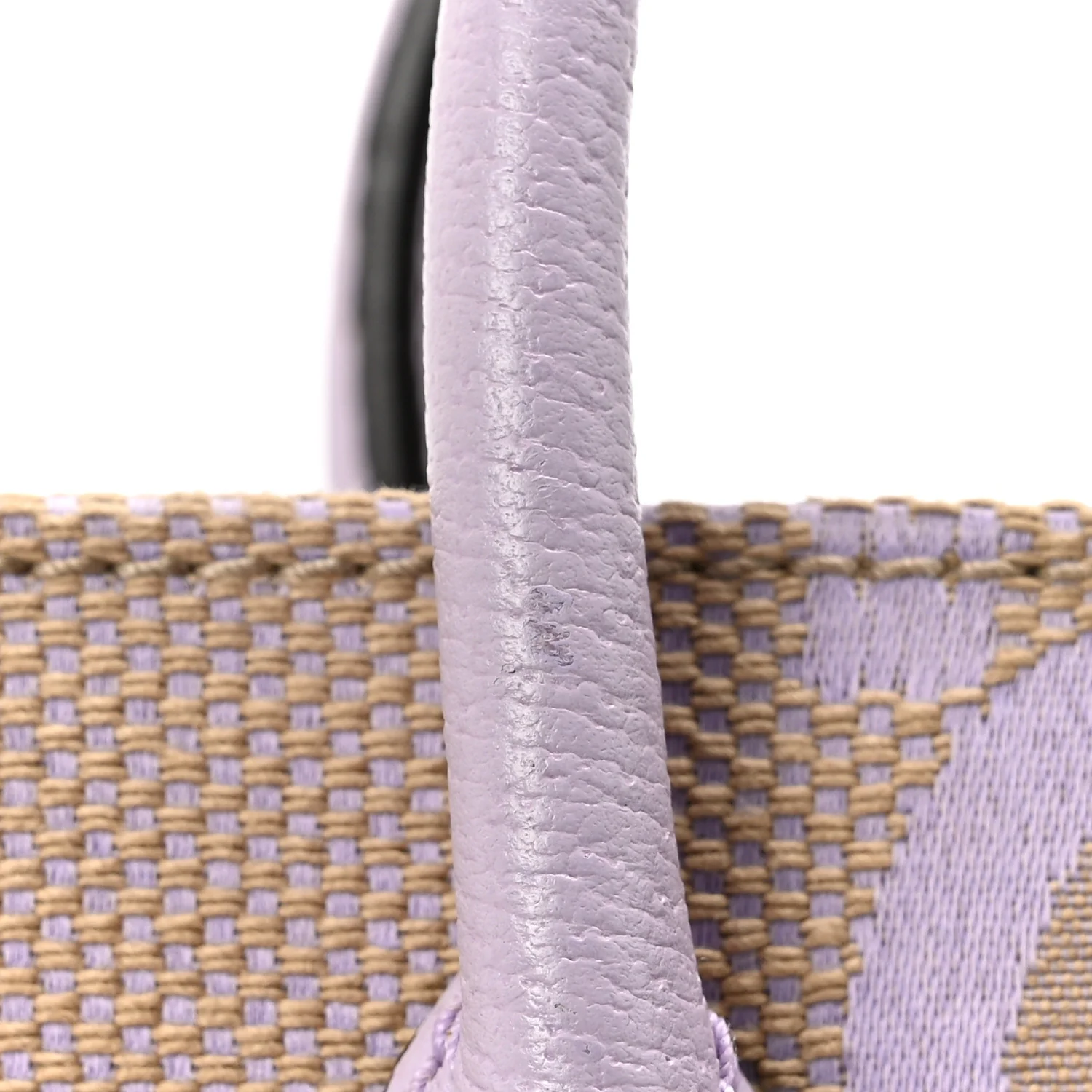 Monogram Jumbo GG Textured Dollar Calfskin Mini Tote Bag Beige Lapis - Image 12