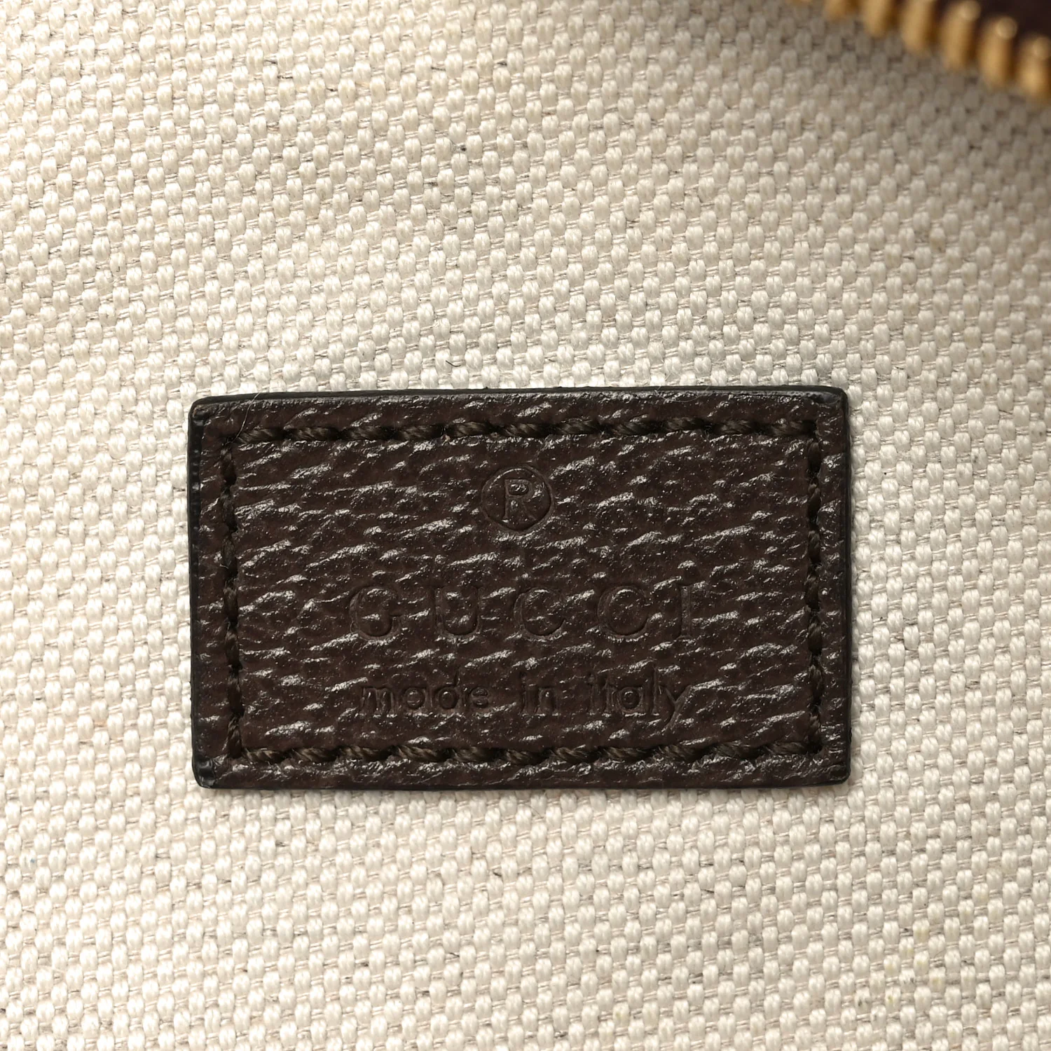 Monogram Jumbo GG Textured Dollar Calfskin Web Belt Bag Camel Ebony New Acero - Image 6