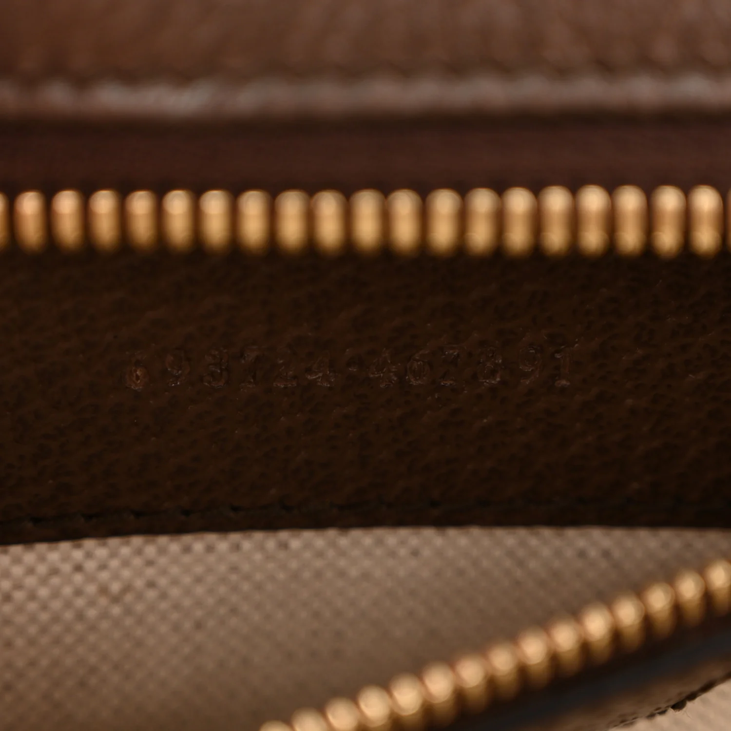Monogram Jumbo GG Textured Dollar Calfskin Web Small Ophidia Slip Handle Tote Beige Ebony New Acero - Image 7