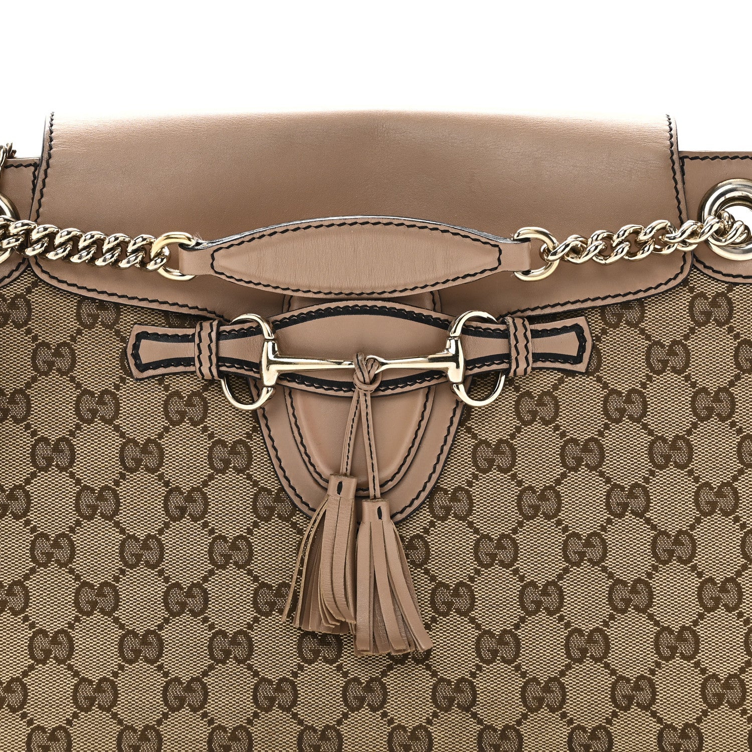 Monogram Large Emily Chain Shoulder Bag Light Pink - Image 8