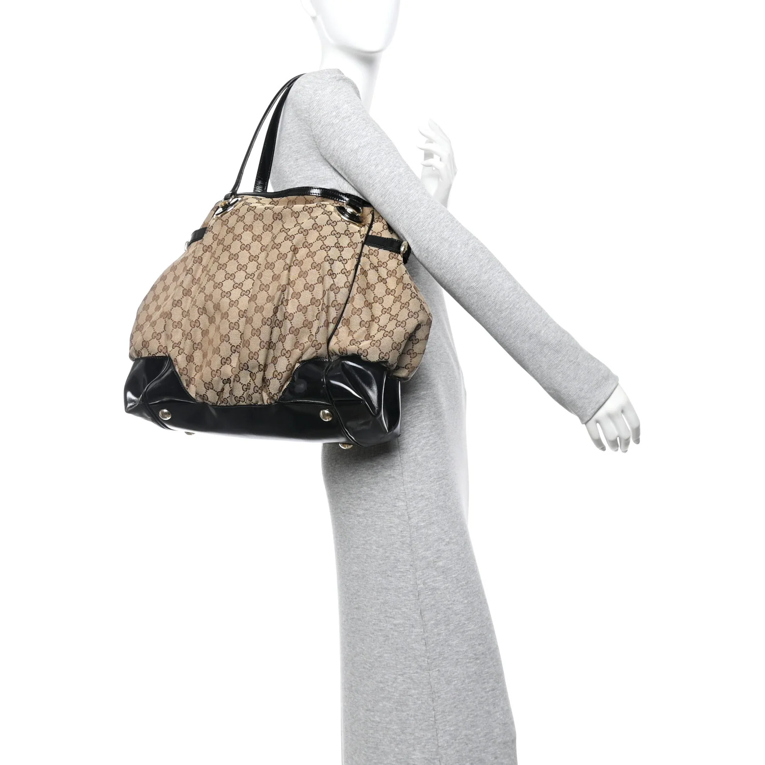 Monogram Large Full Moon Tote  Black - Image 2