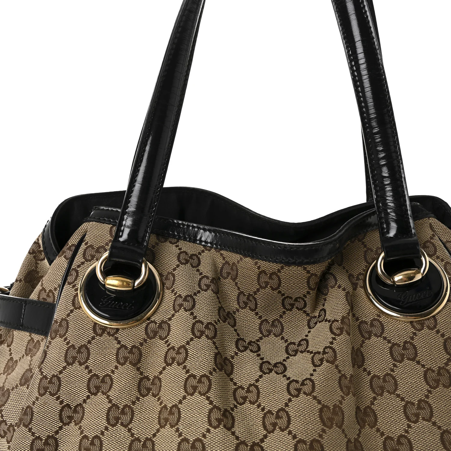 Monogram Large Full Moon Tote  Black - Image 8
