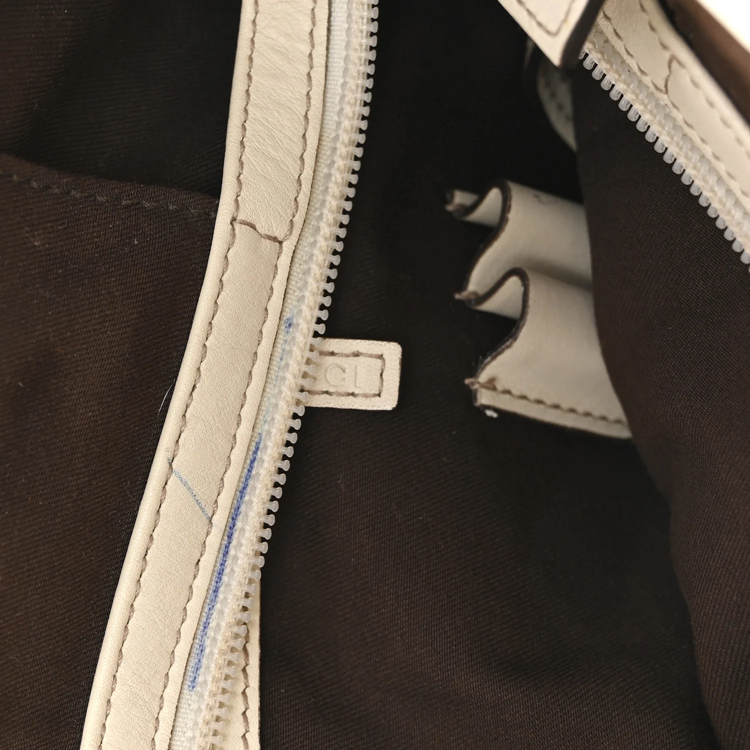 Monogram Large Punch Tote Off White - Image 11