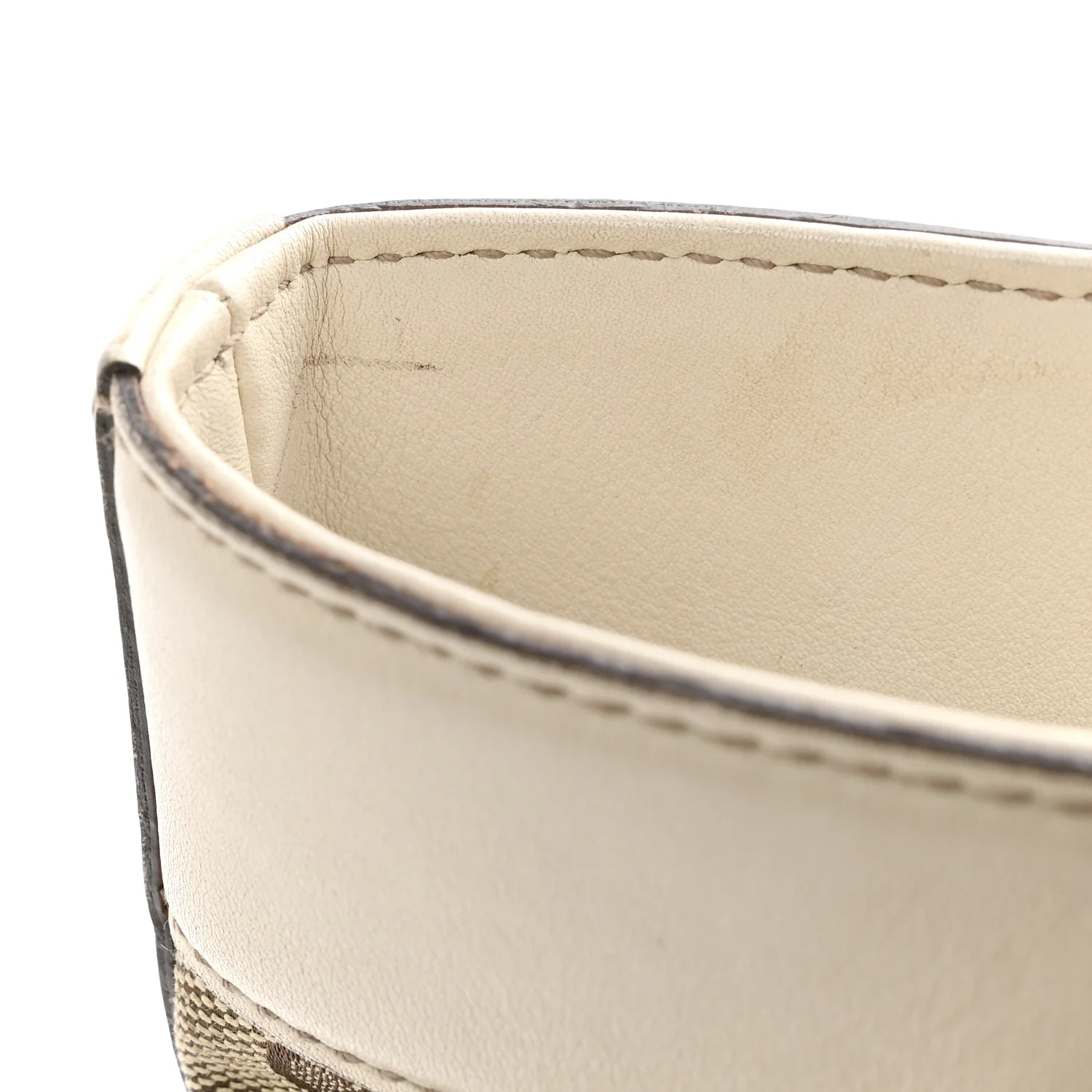 Monogram Large Punch Tote Off White - Image 15