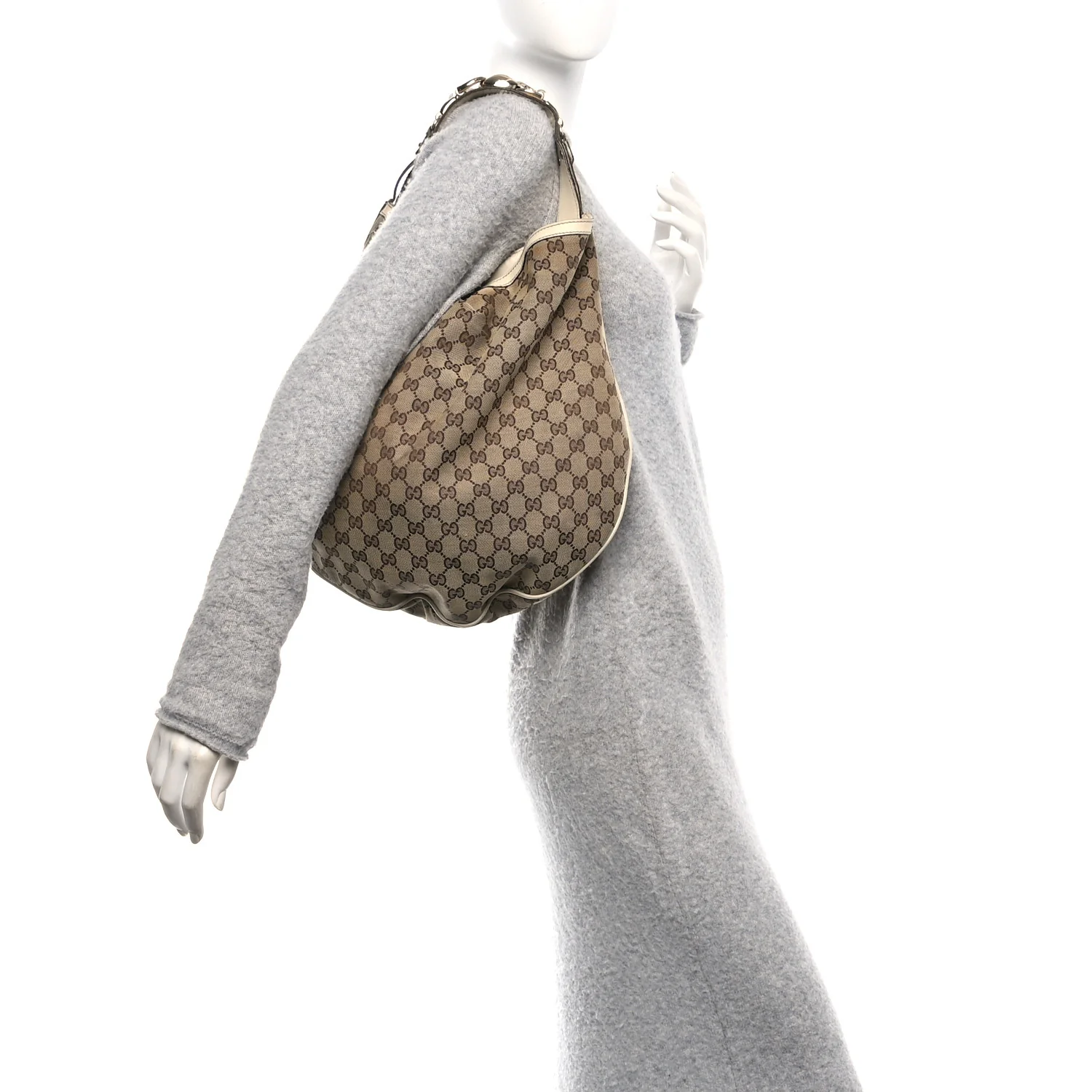 Monogram Large Wave Hobo Off White - Image 2