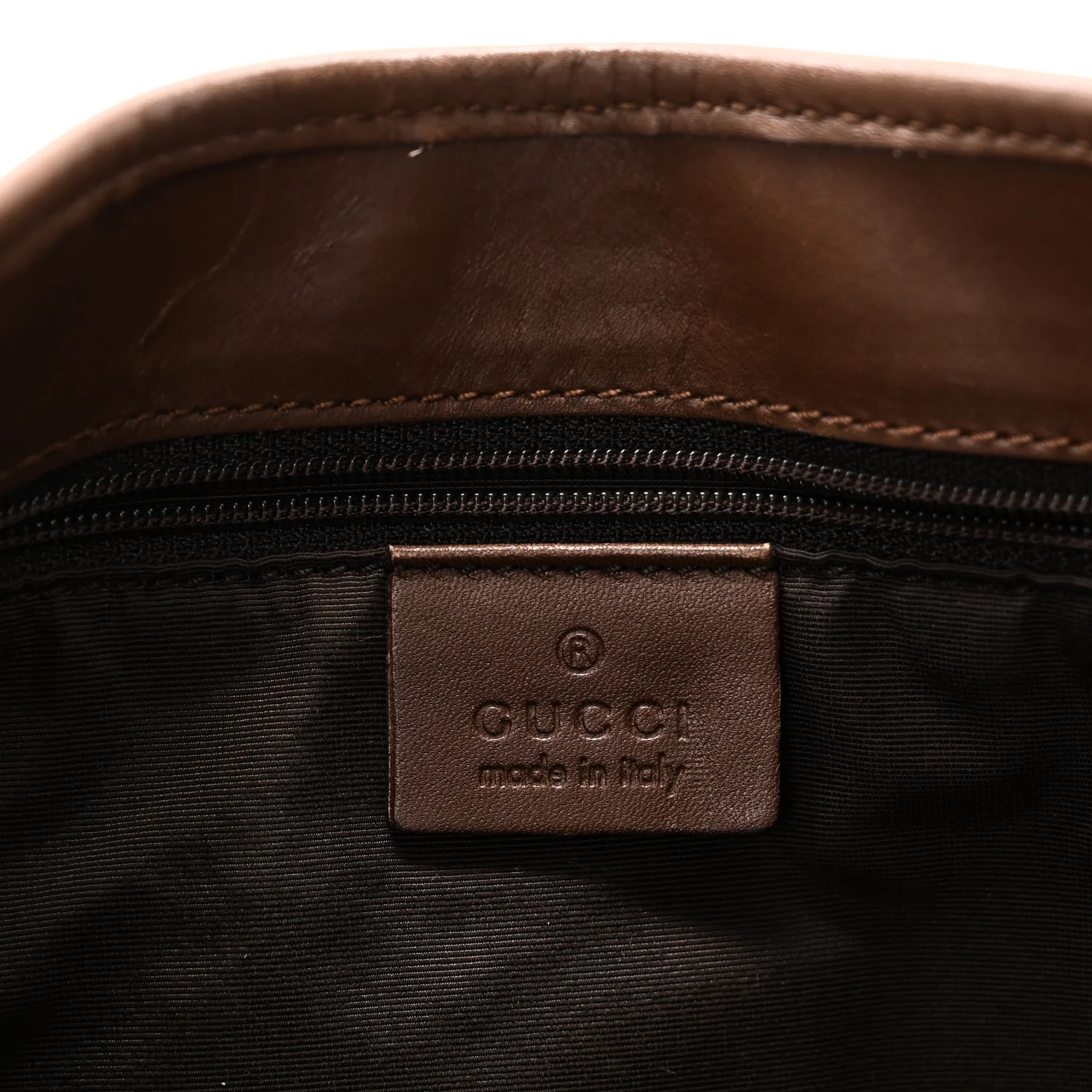 Monogram Lobster Clasp Jackie O Hobo Brown - Image 6