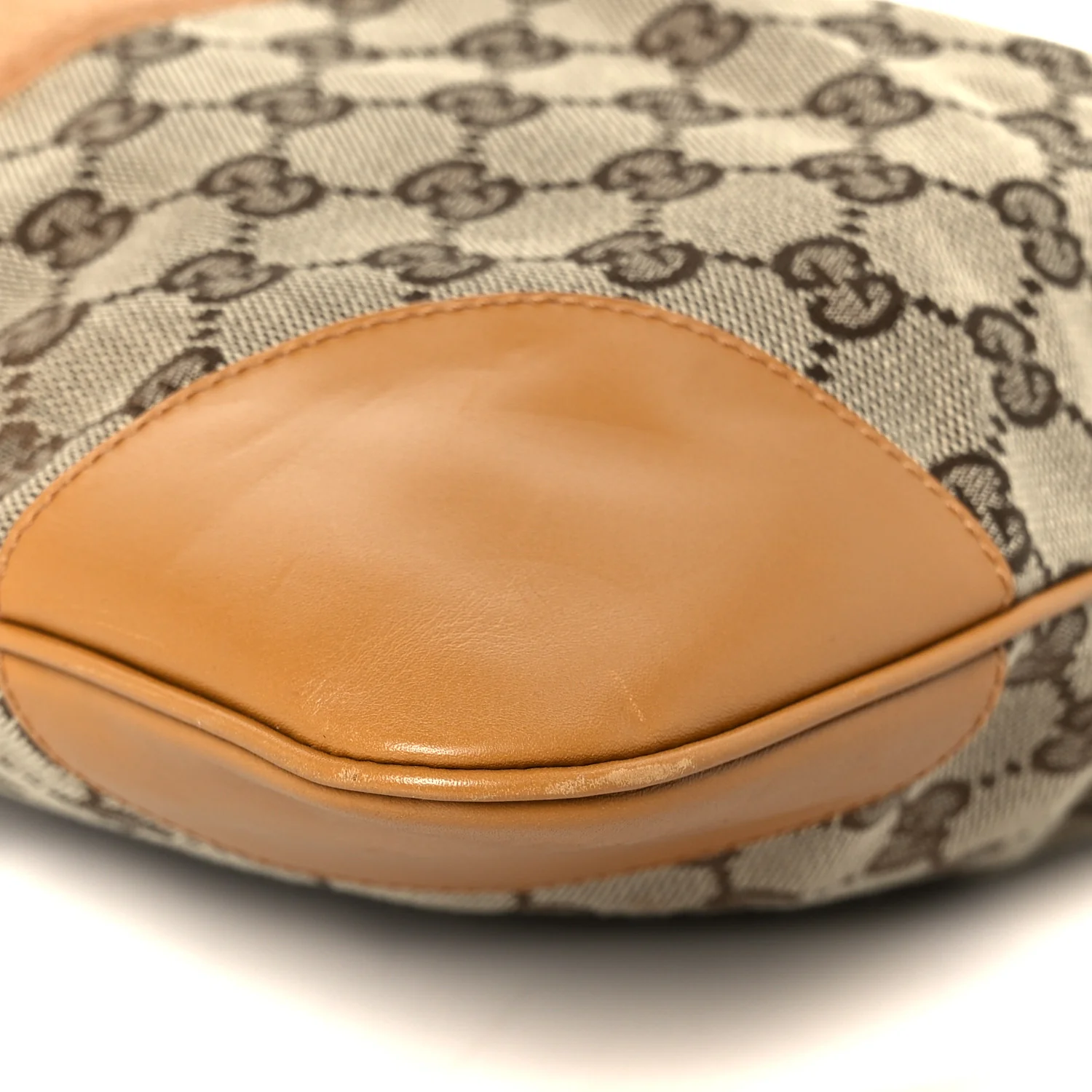 Monogram Lobster Clasp Jackie O Hobo Red Beige - Image 10