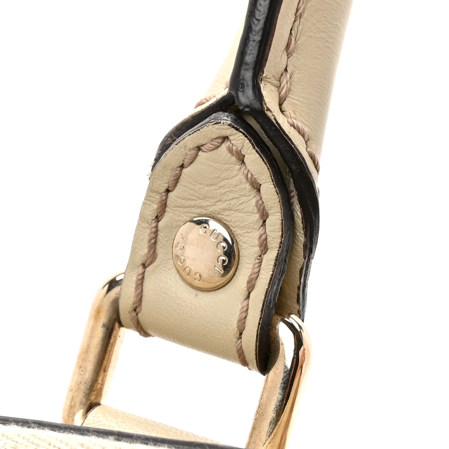 Monogram Margaux Calfskin Medium Sukey Top Handle Bag Beige Ebony Mystic White - Image 11