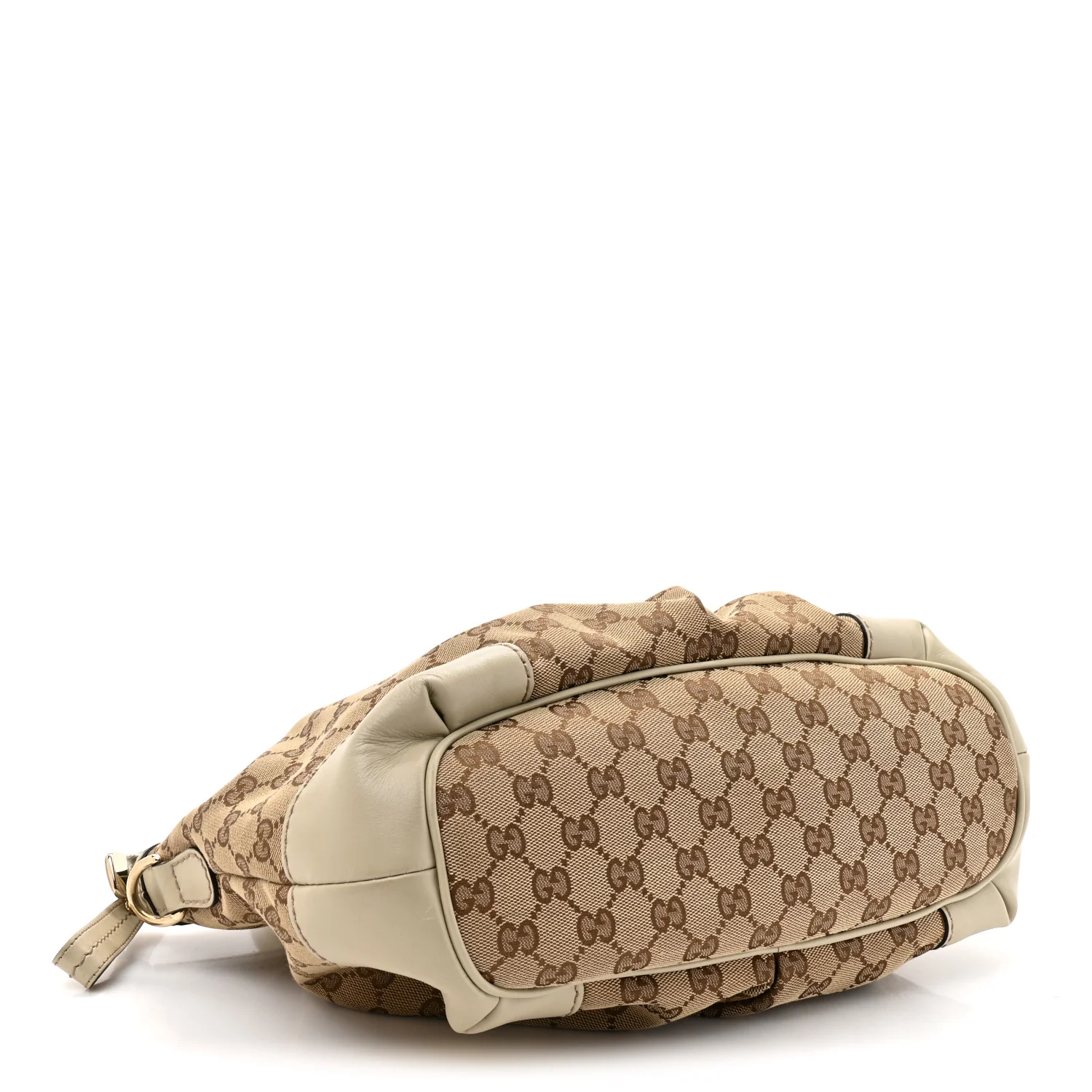 Monogram Margaux Calfskin Medium Sukey Top Handle Bag Beige Ebony Mystic White - Image 4