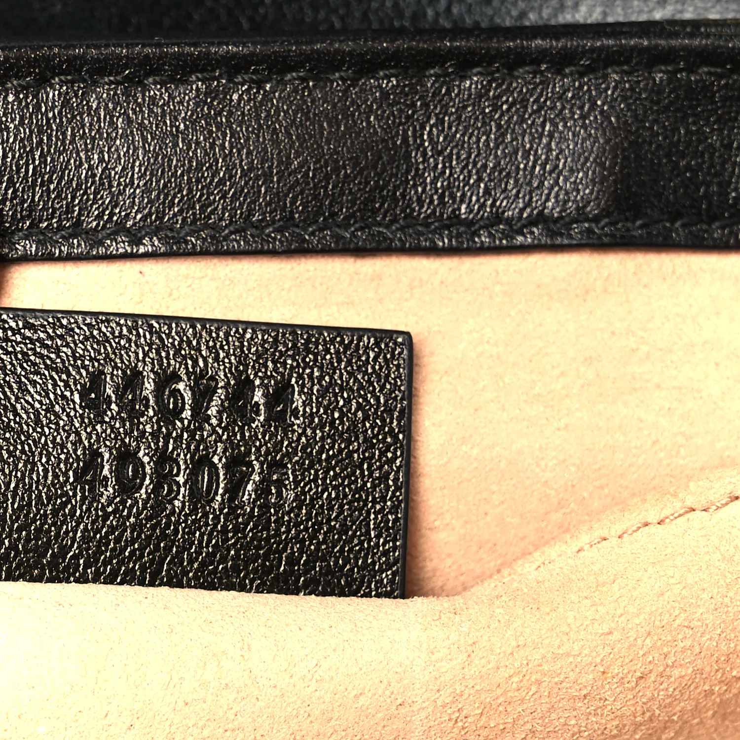 Monogram Matelasse Diagonal Mini GG Marmont Shoulder Bag Beige Black - Image 7