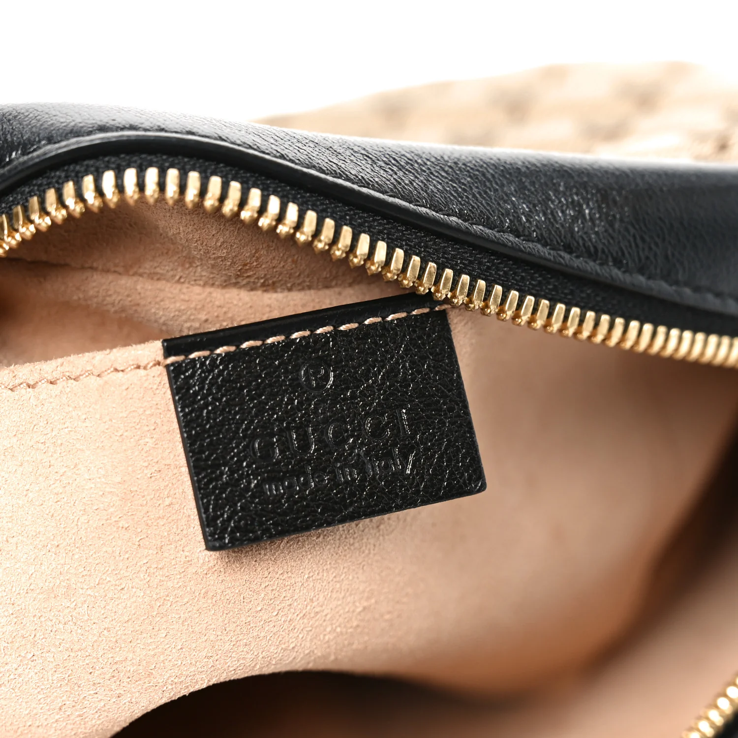 Monogram Matelasse Diagonal Small GG Marmont Chain Shoulder Bag Beige Black - Image 6