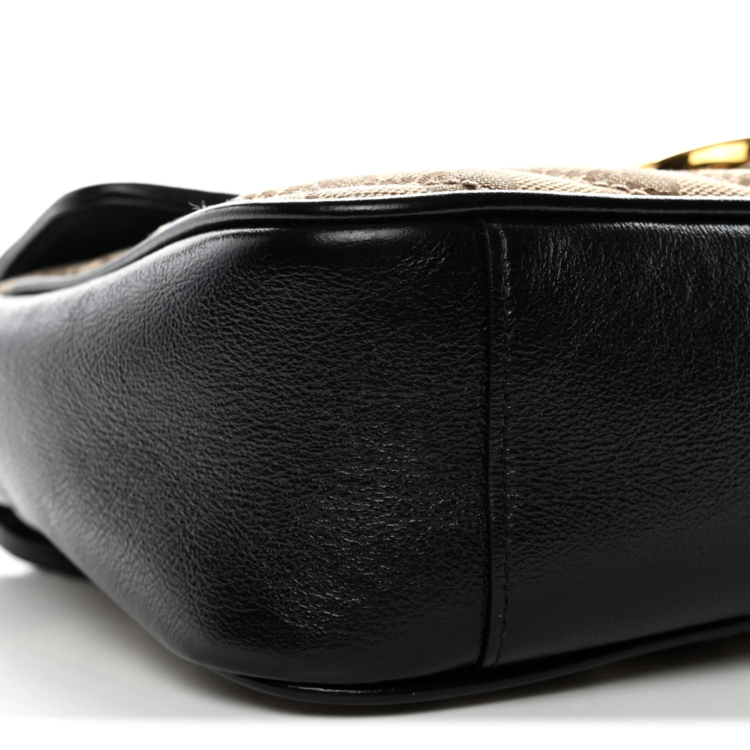 Monogram Matelasse Diagonal Small GG Marmont Shoulder Bag Beige Black - Image 9
