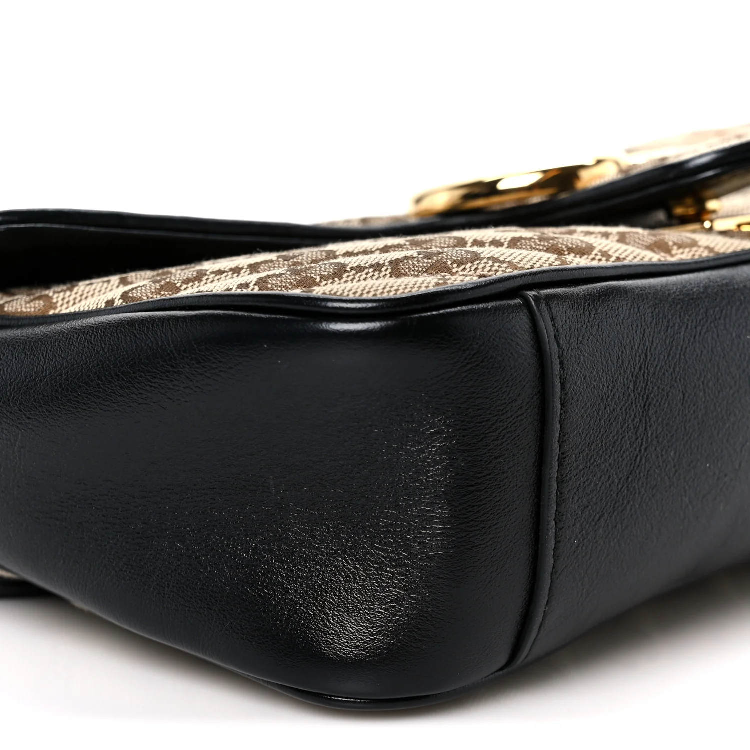 Monogram Matelasse Diagonal Small GG Marmont Shoulder Bag Beige Black - Image 10