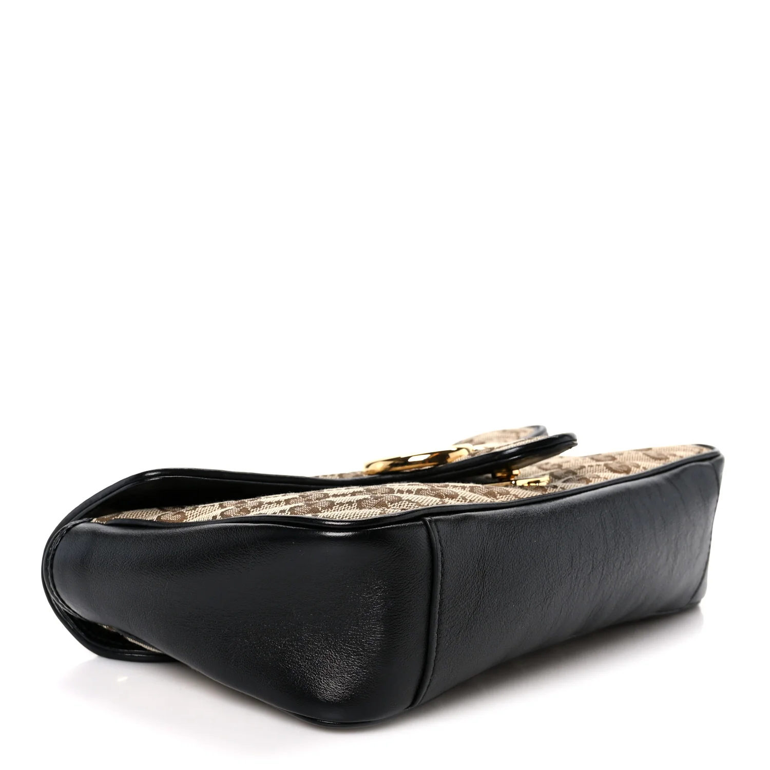 Monogram Matelasse Diagonal Small GG Marmont Shoulder Bag Beige Black - Image 4
