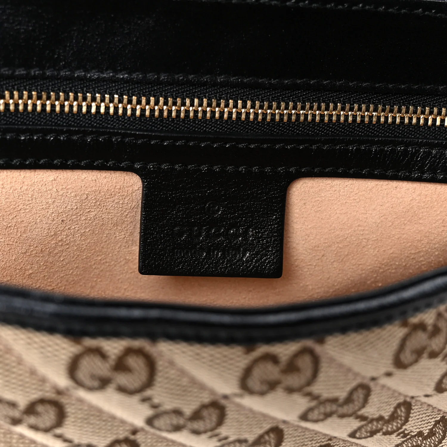 Monogram Matelasse Diagonal Small GG Marmont Shoulder Bag Beige Black - Image 6