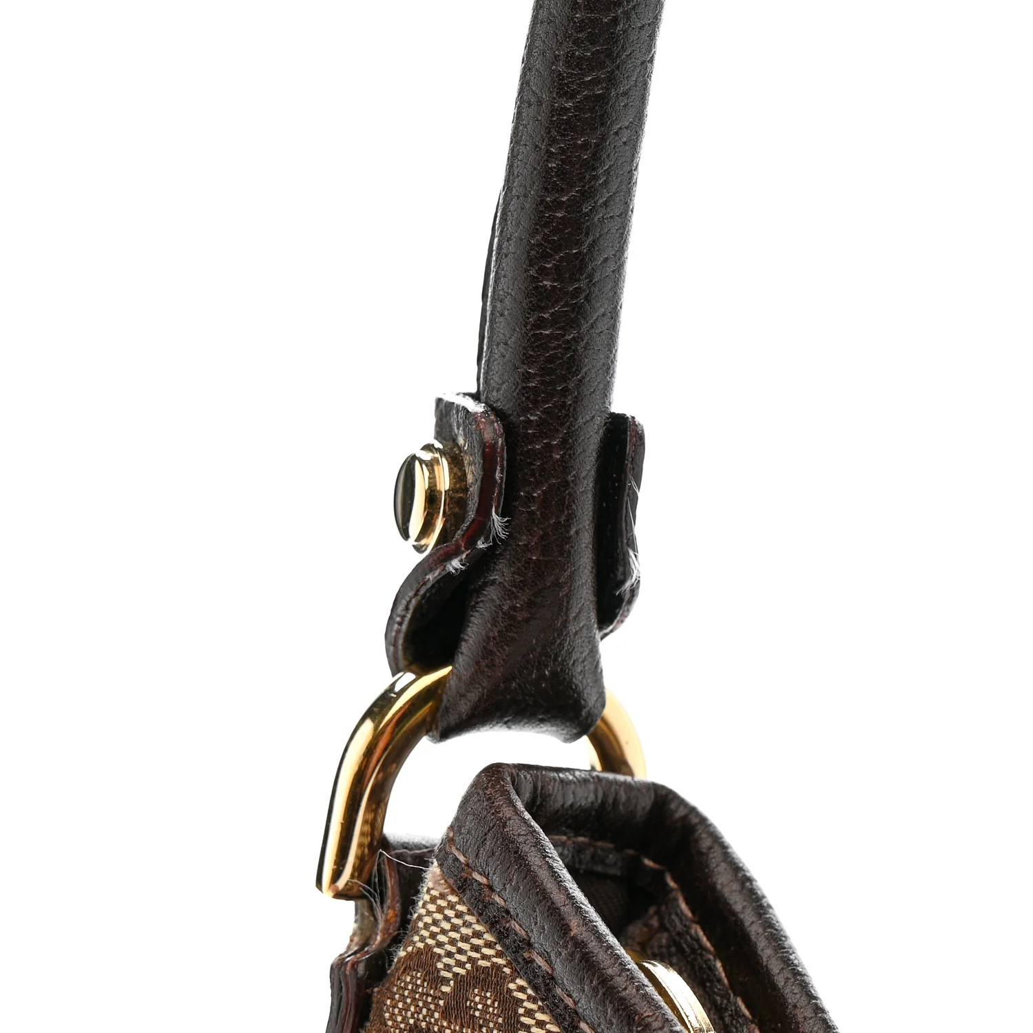 Monogram Medium Abbey D Ring Hobo Brown - Image 13