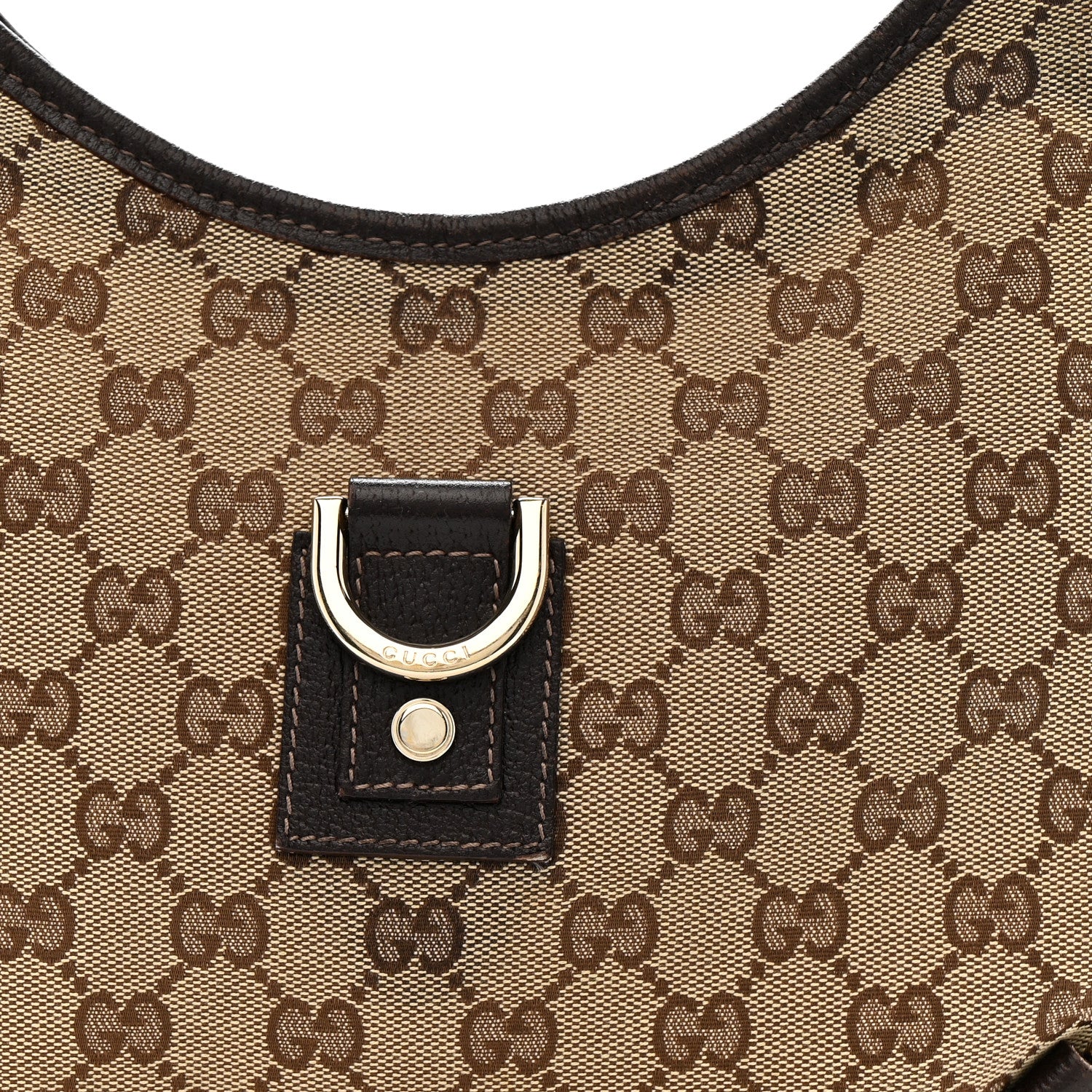 Monogram Medium Abbey D Ring Hobo Brown - Image 8