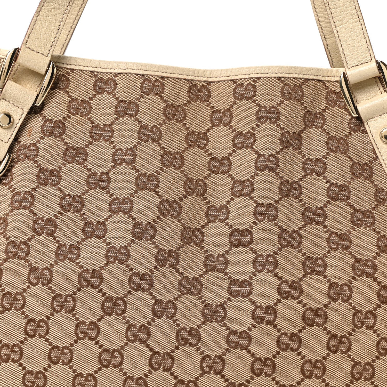 Monogram Medium Abbey Shoulder Bag Off White - Image 8