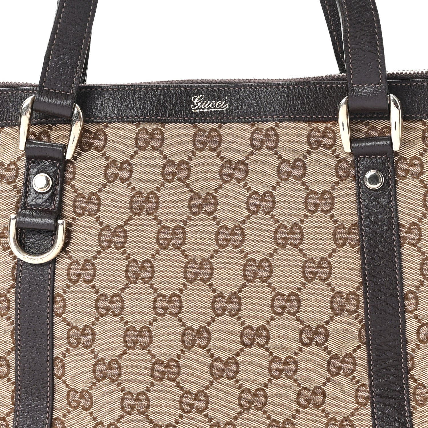 Monogram Medium Abbey Tote Brown - Image 8
