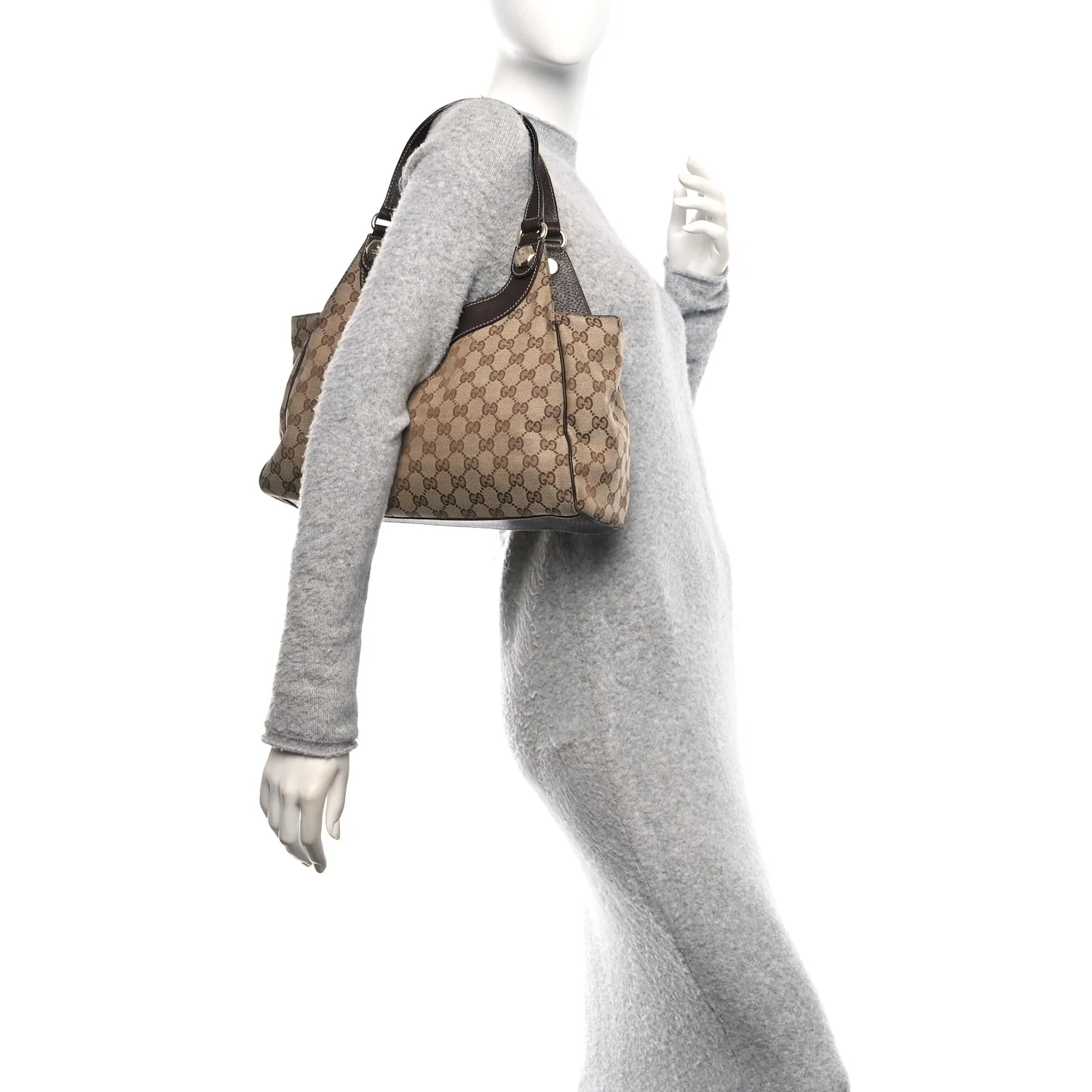 Monogram Medium Charmy Shoulder Bag Dark Brown - Image 3