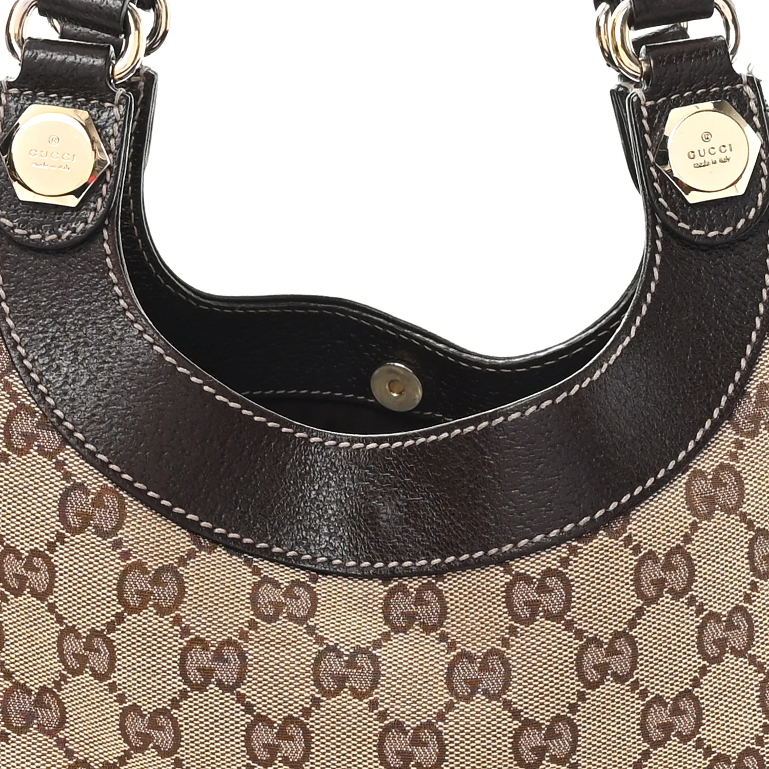 Monogram Medium Charmy Shoulder Bag Dark Brown - Image 8