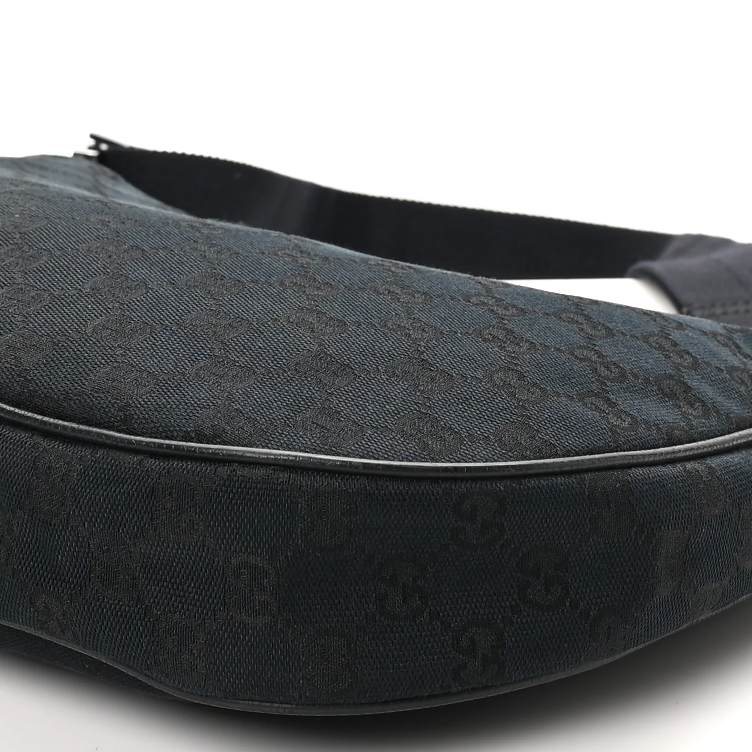 Monogram Medium Half Moon Hobo Black - Image 10