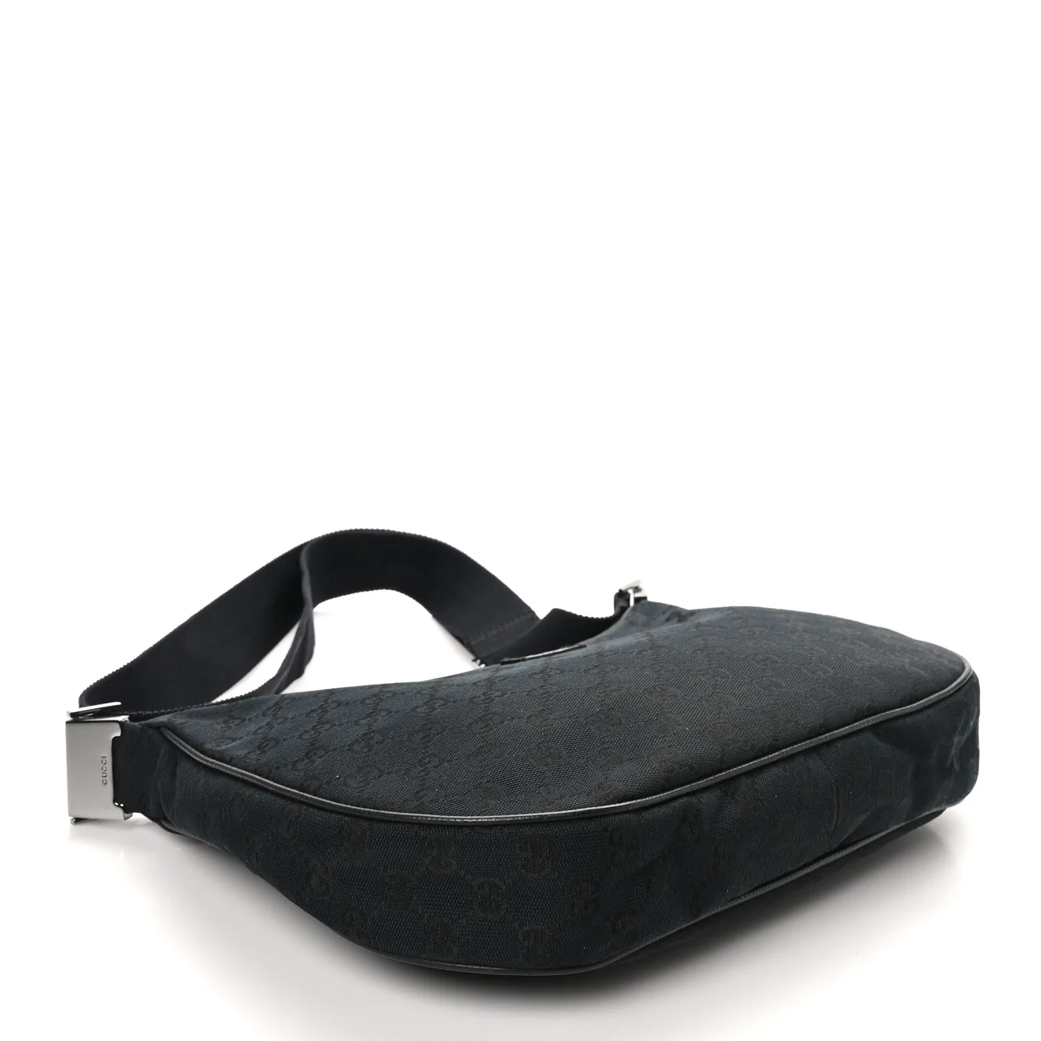 Monogram Medium Half Moon Hobo Black - Image 4
