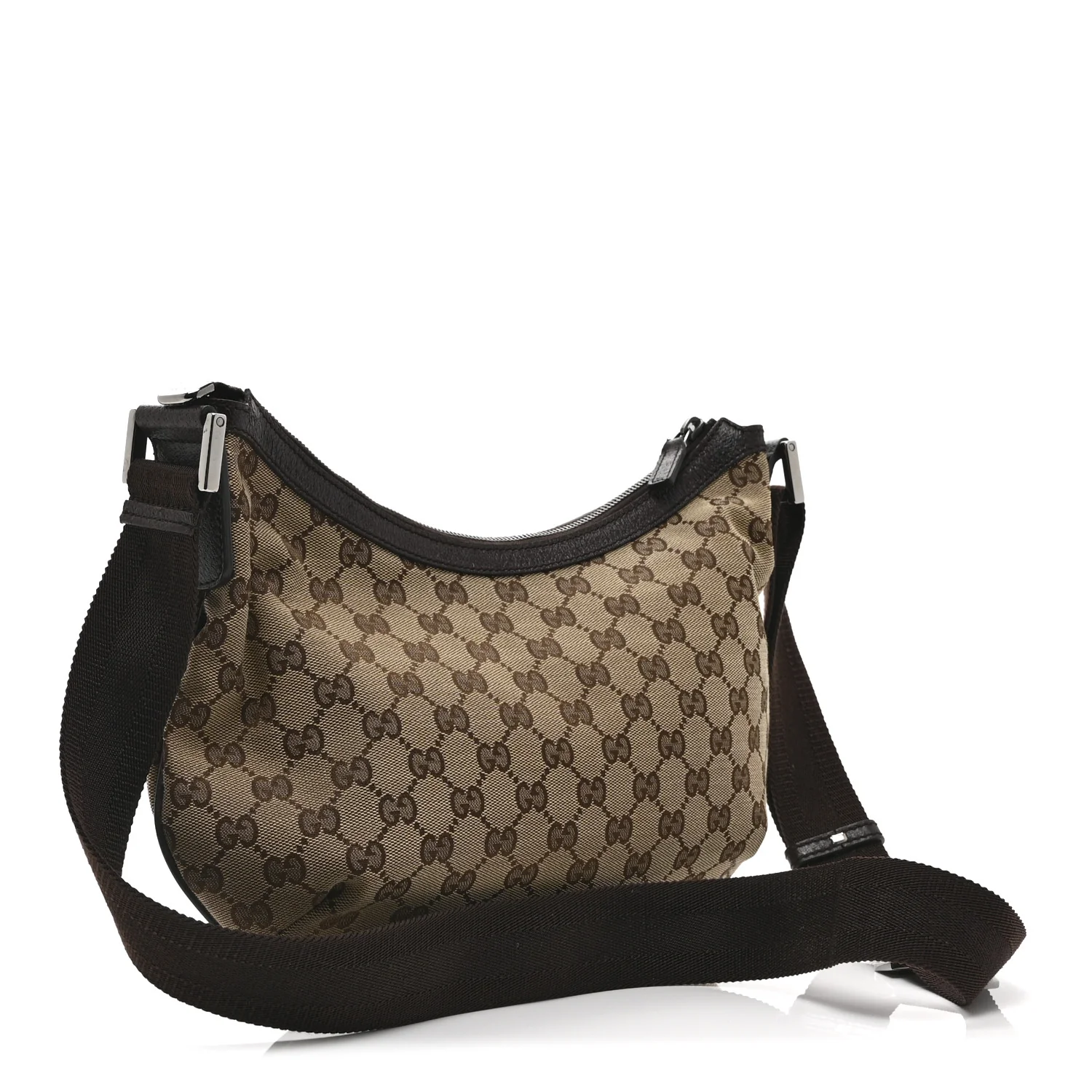 Monogram Medium Half Moon Hobo Dark Brown - Image 3