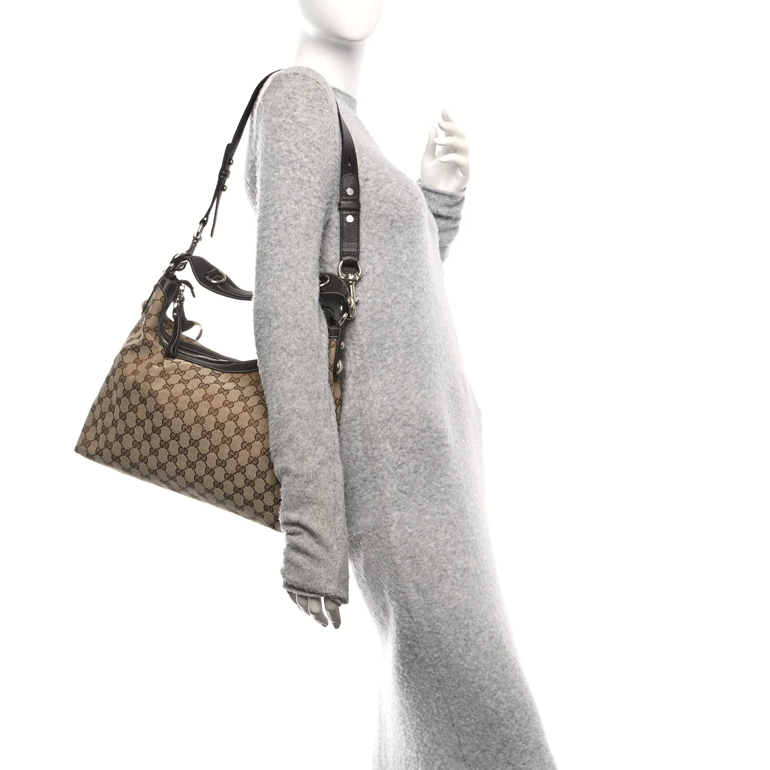 Monogram Medium Icon Bit Hobo Dark Brown - Image 2