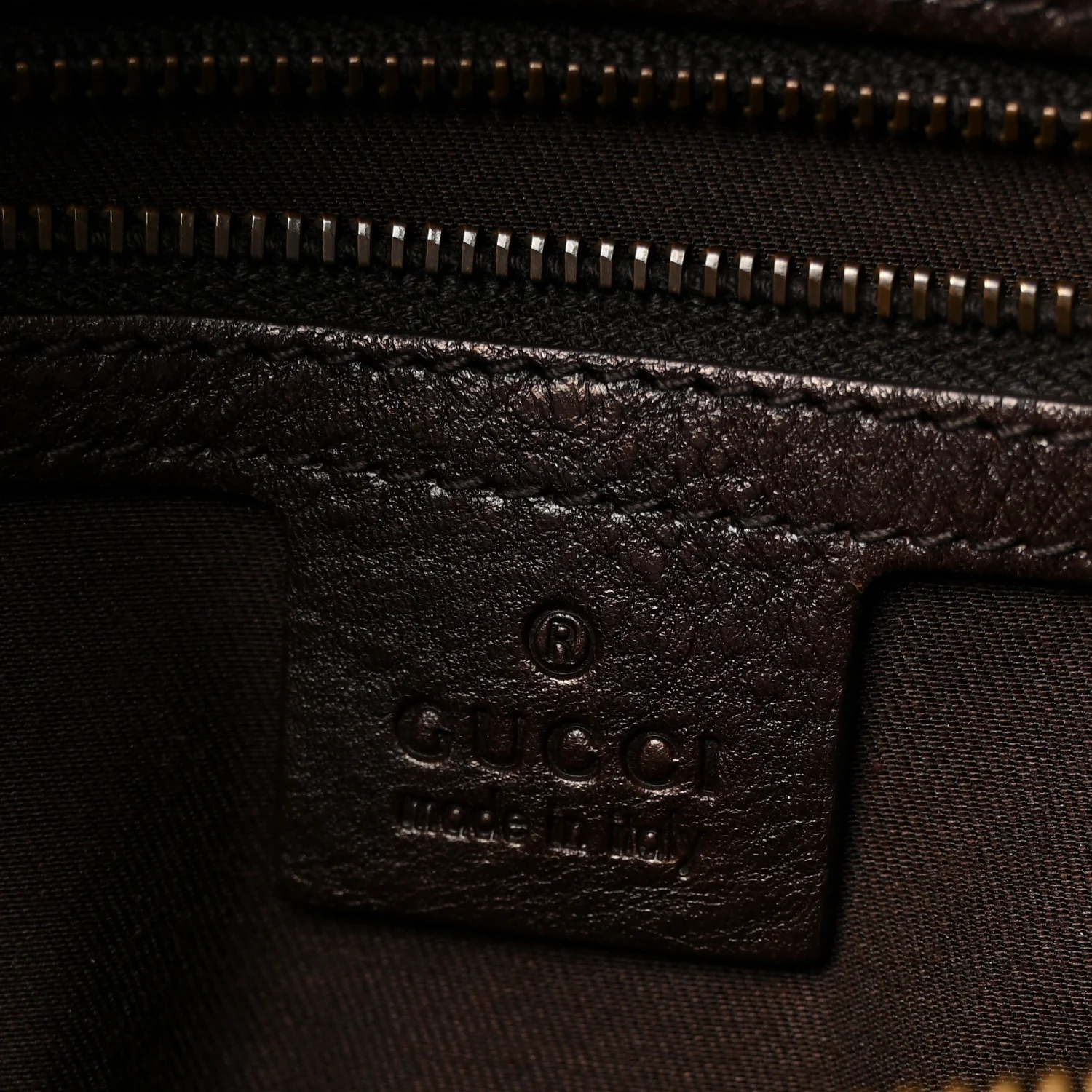Monogram Medium Interlocking Icon Tote Dark Brown - Image 6