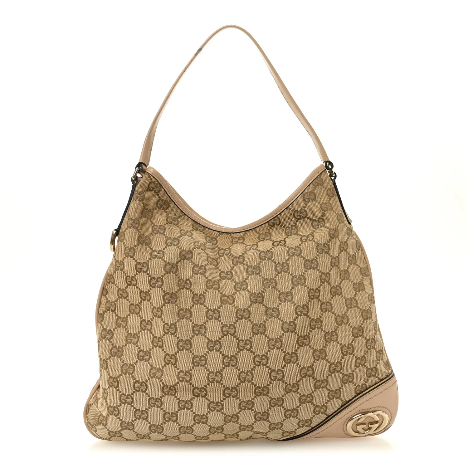 Monogram Medium New Britt Hobo Beige