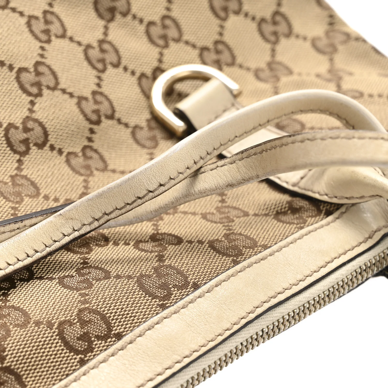 Monogram Medium New Britt Hobo Tote Off White - Image 13