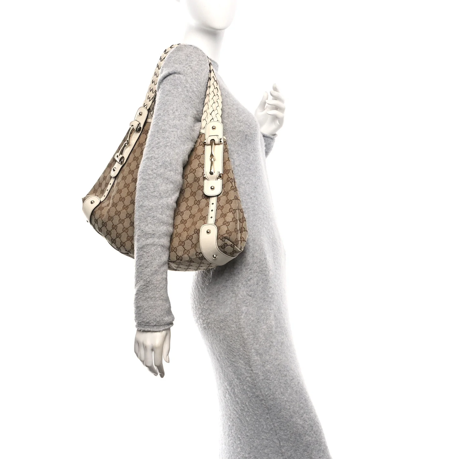 Monogram Medium Pelham Shoulder Bag Off White - Image 2